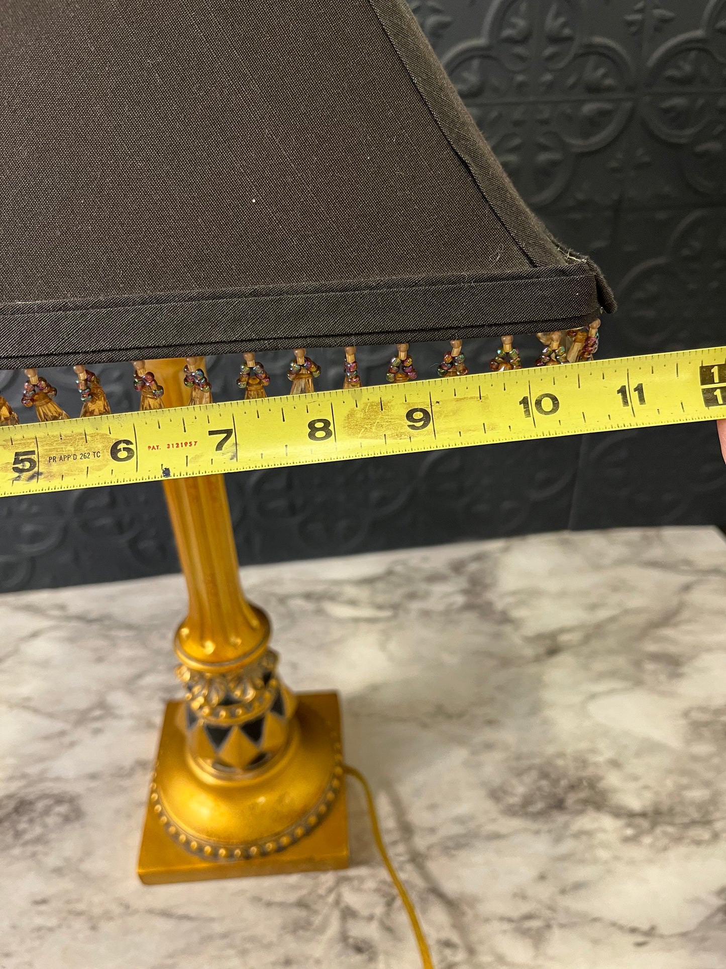 Black and Gold Lamp AS IS