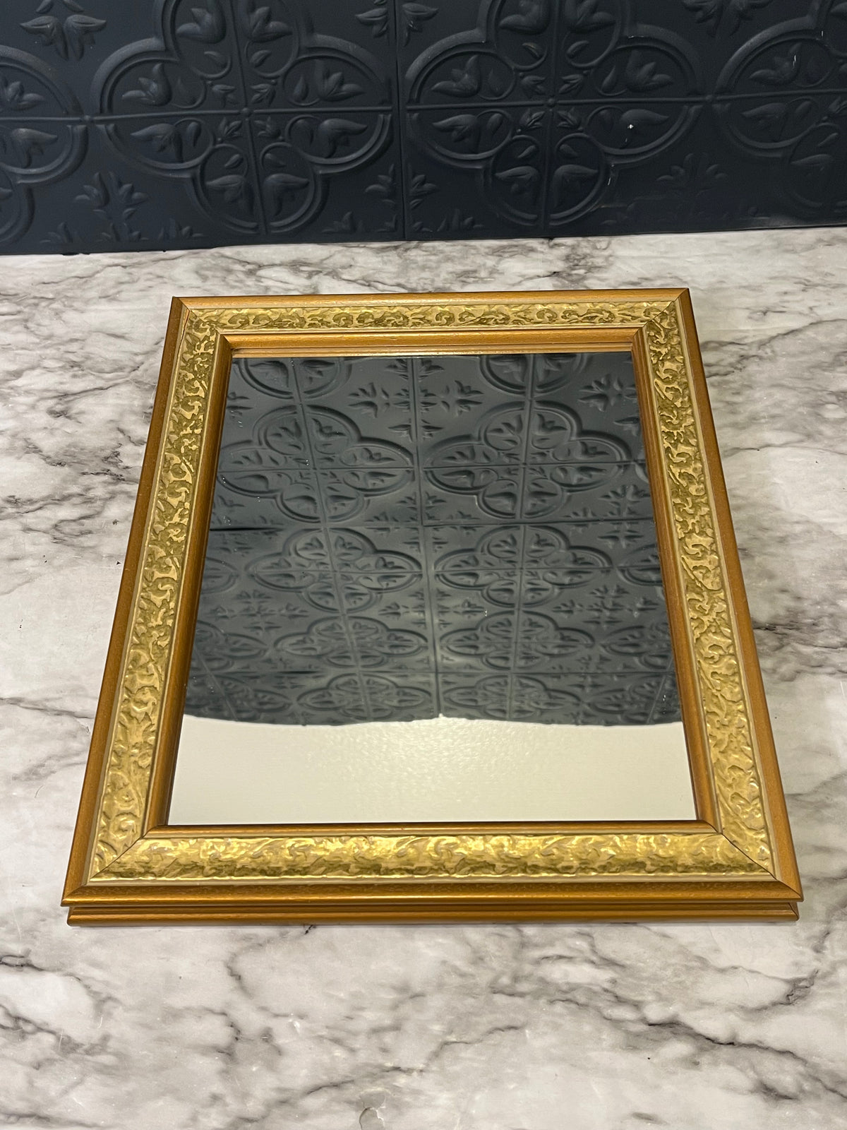 Medium Gold Rectangle Mirror