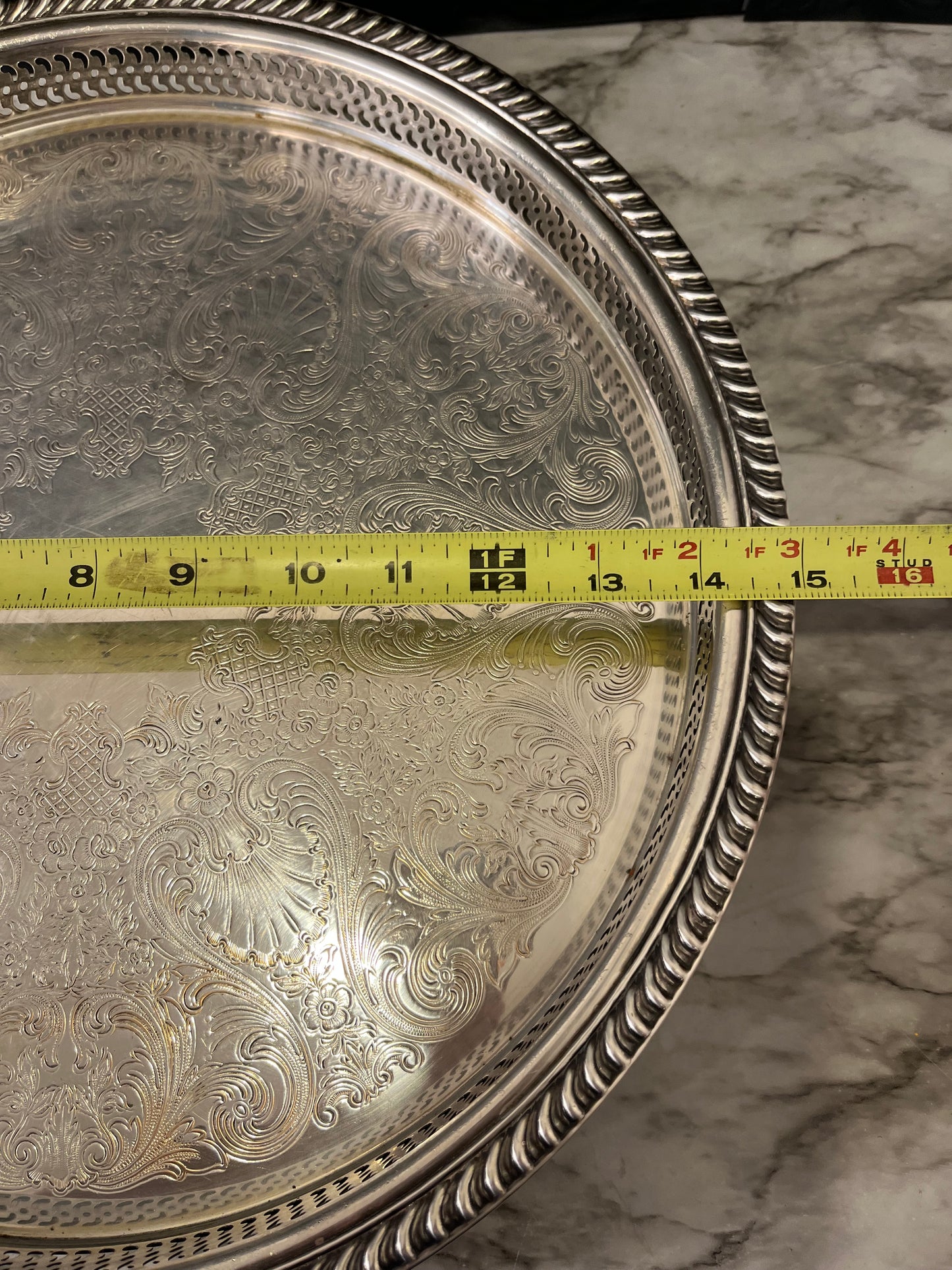 Lazy Susan Silver plate tray