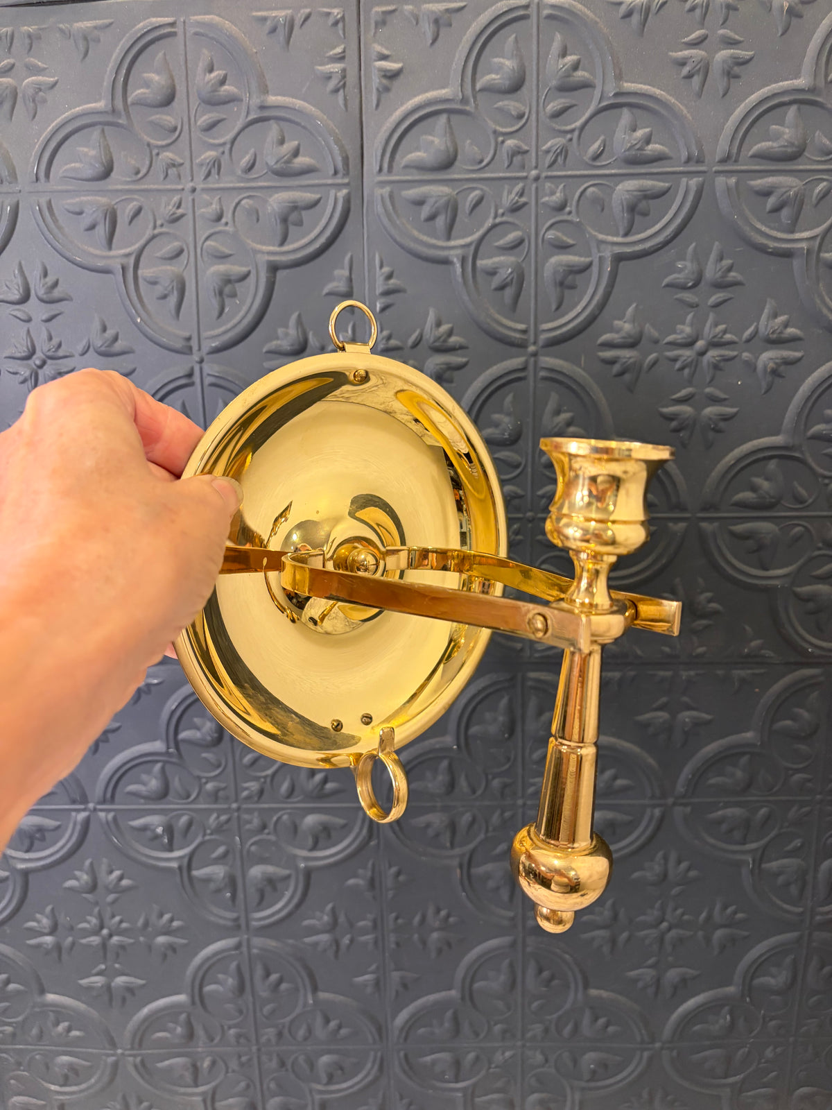 Brass Nautical Candle Holder/Wall Sconce