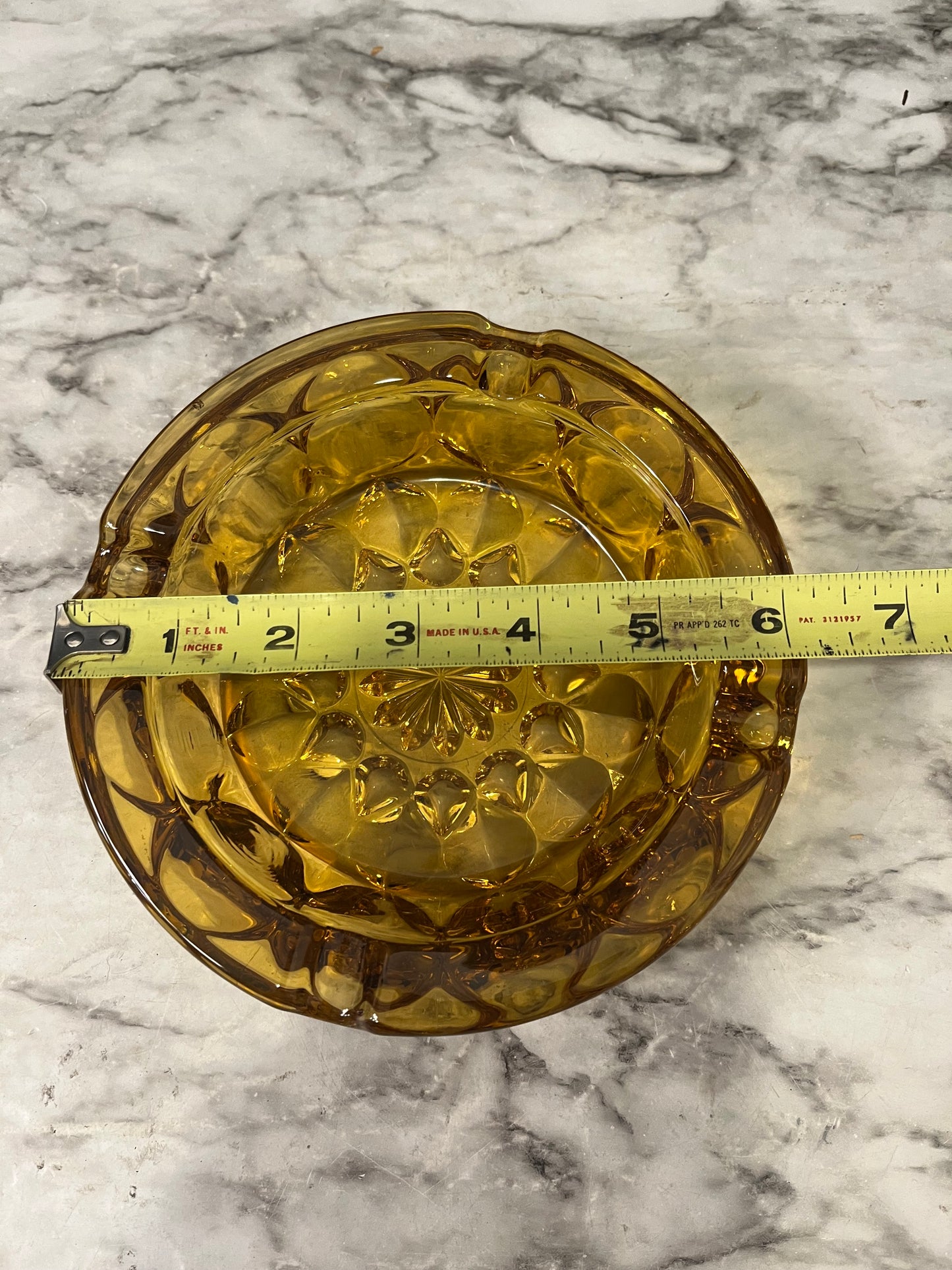 MCM Amber Glass Ash Tray