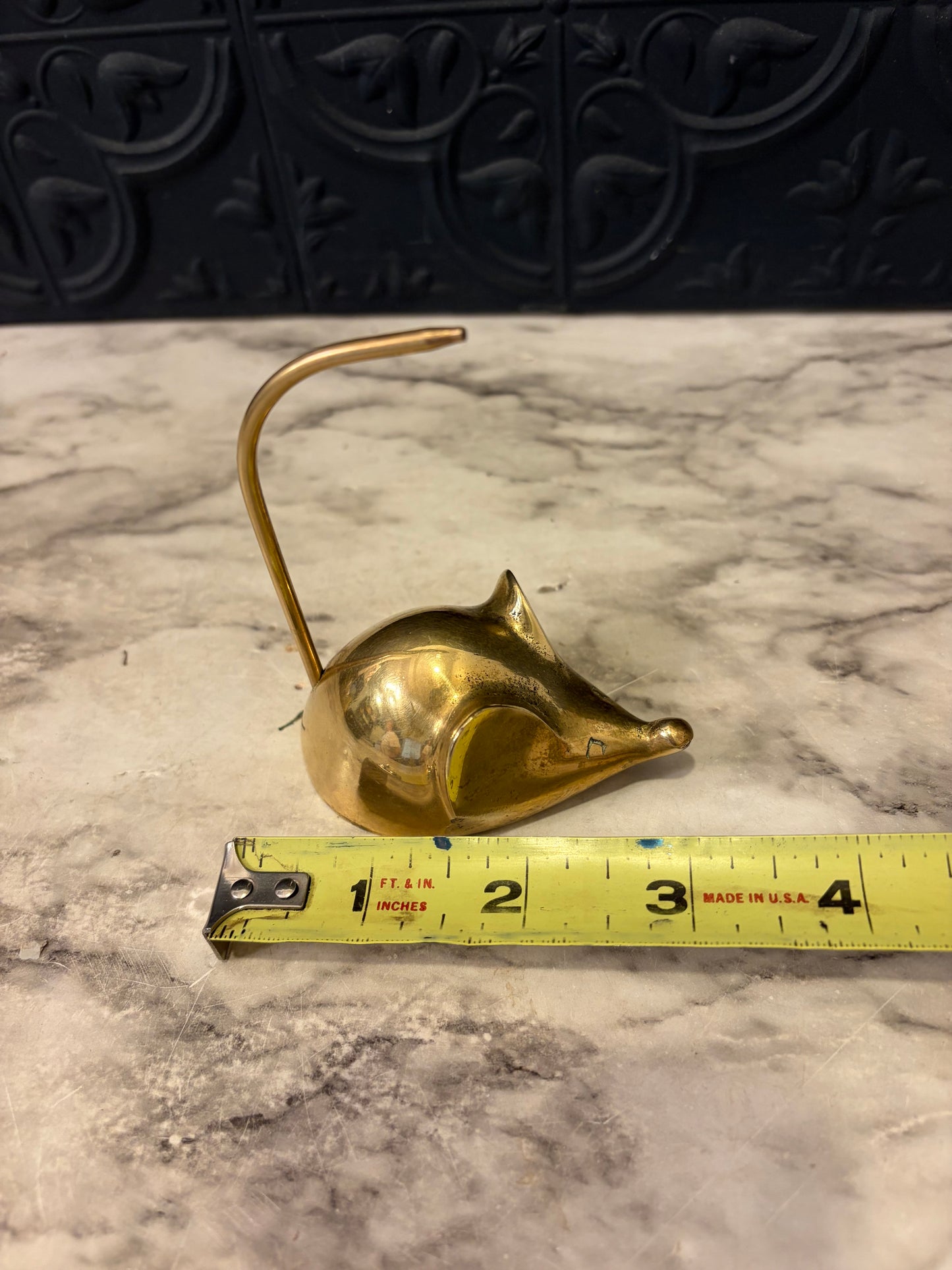 Brass Mouse 3"