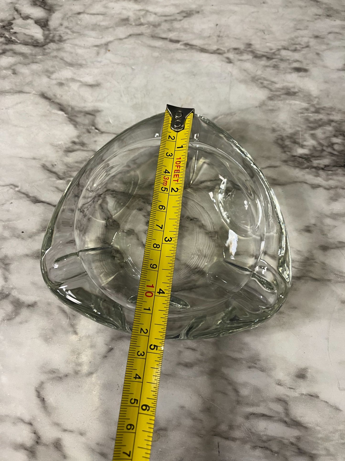 Glass Ashtray Triangle