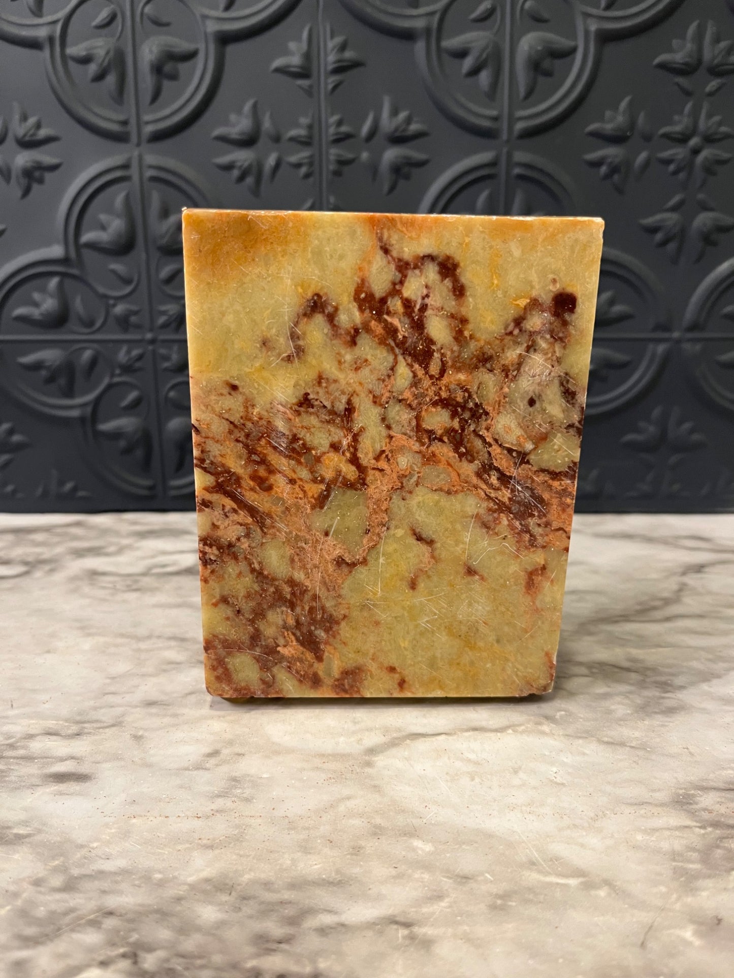 Chinese Carved Soapstone Bookend