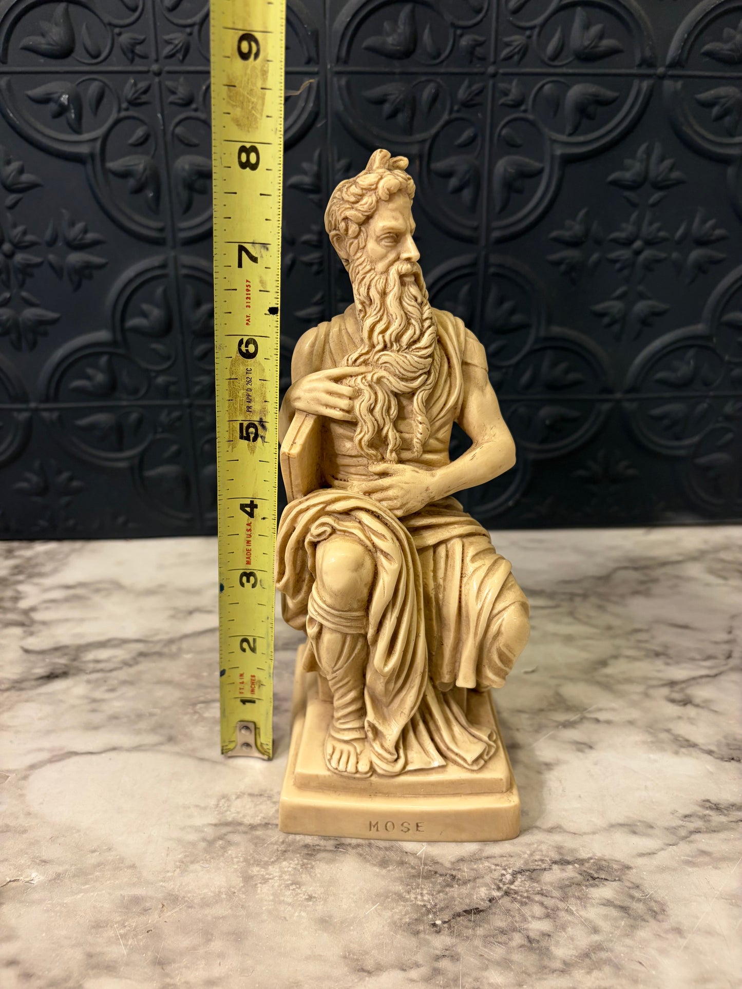 Italian Mose Statue 8"