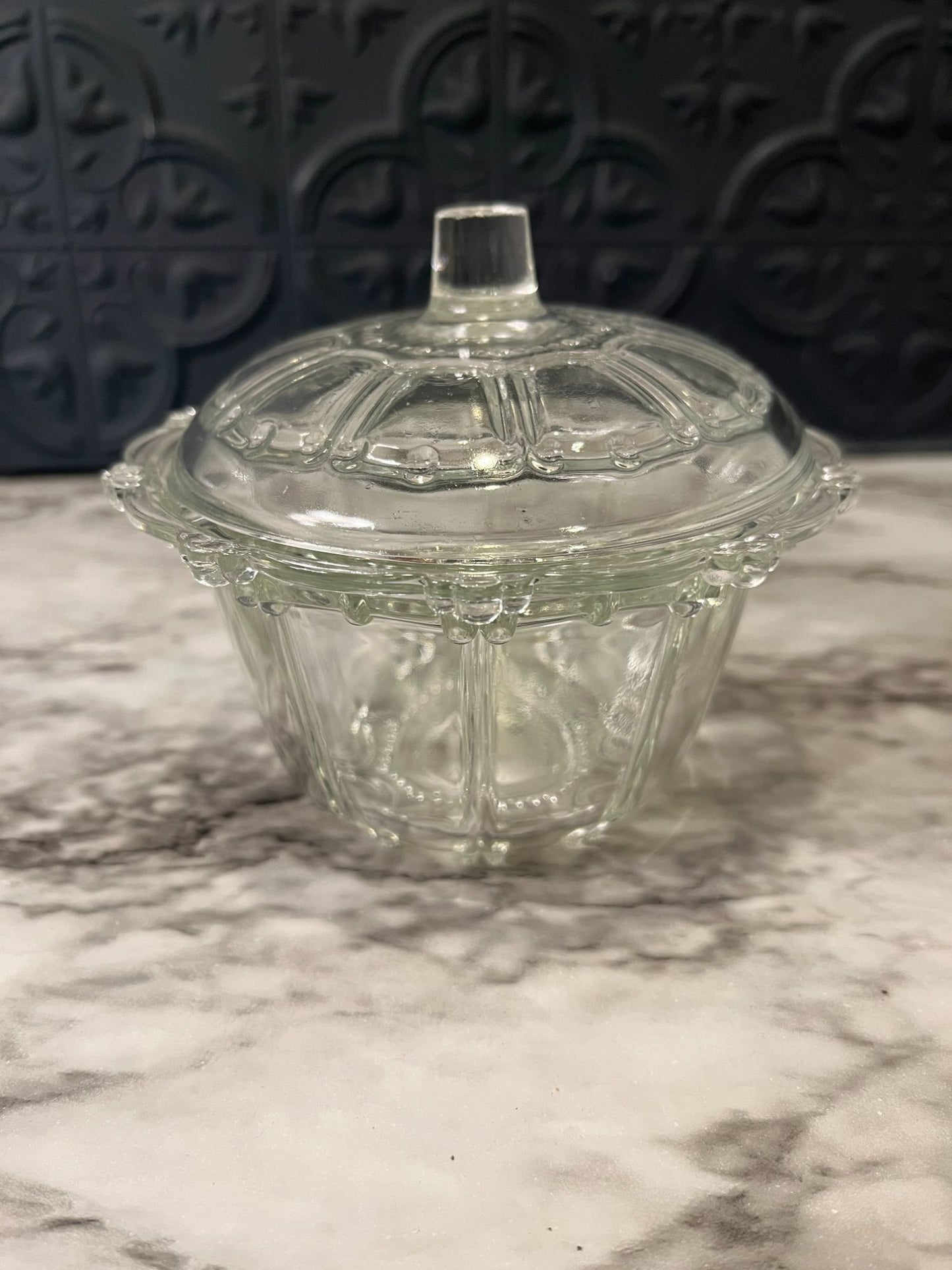 clear Glass Bowl with Lid Indonesia