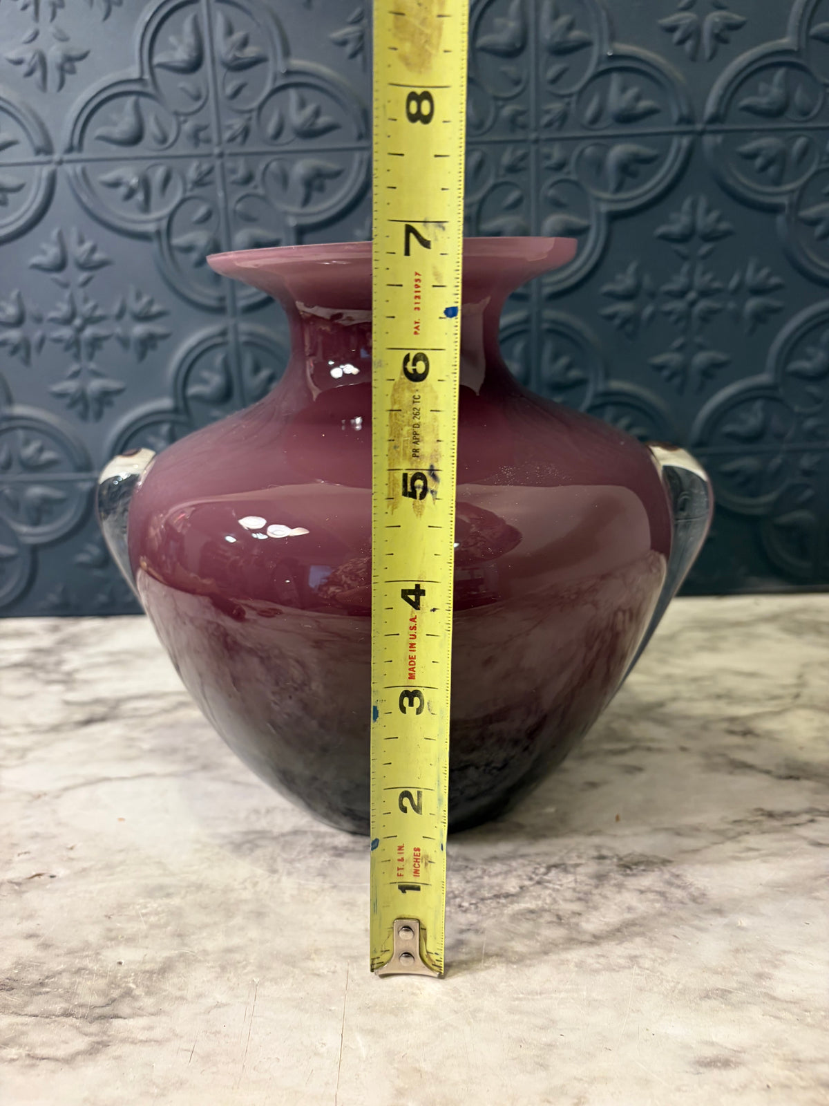 Amethyst Art Glass Vase