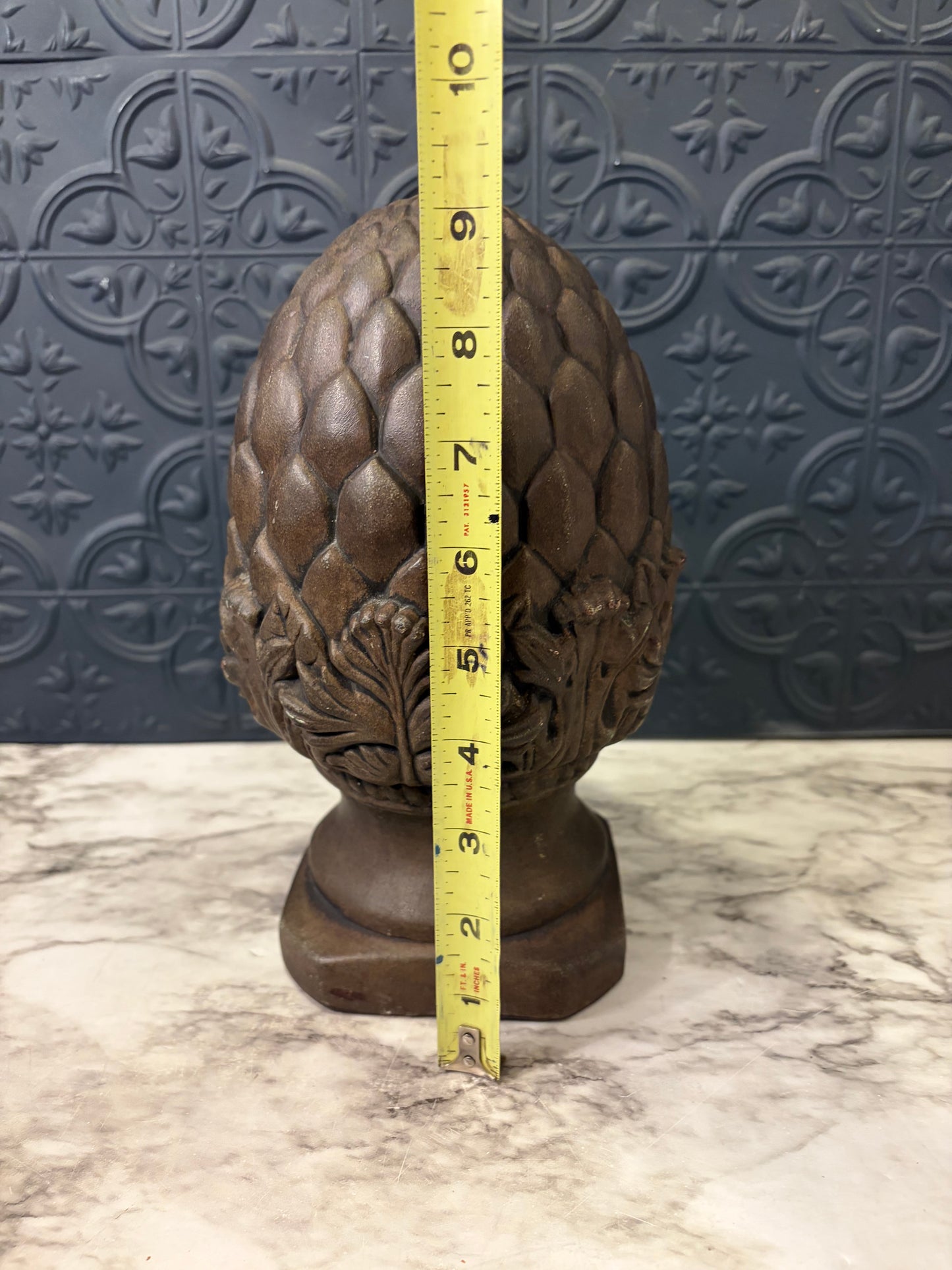 Artichoke Finial Brown