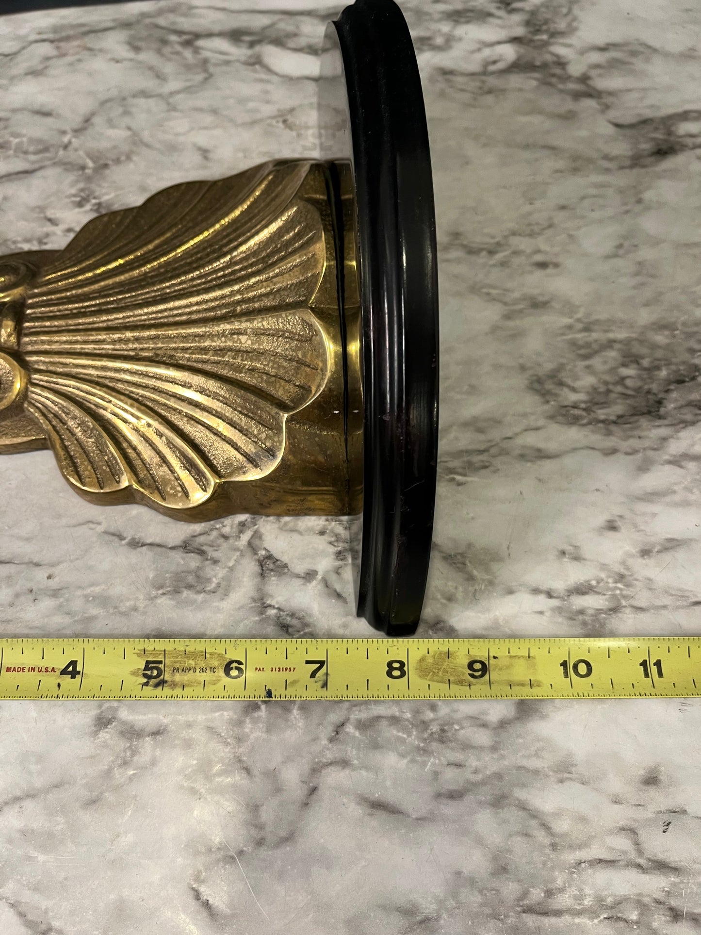 Brass and Black Wall Ledge