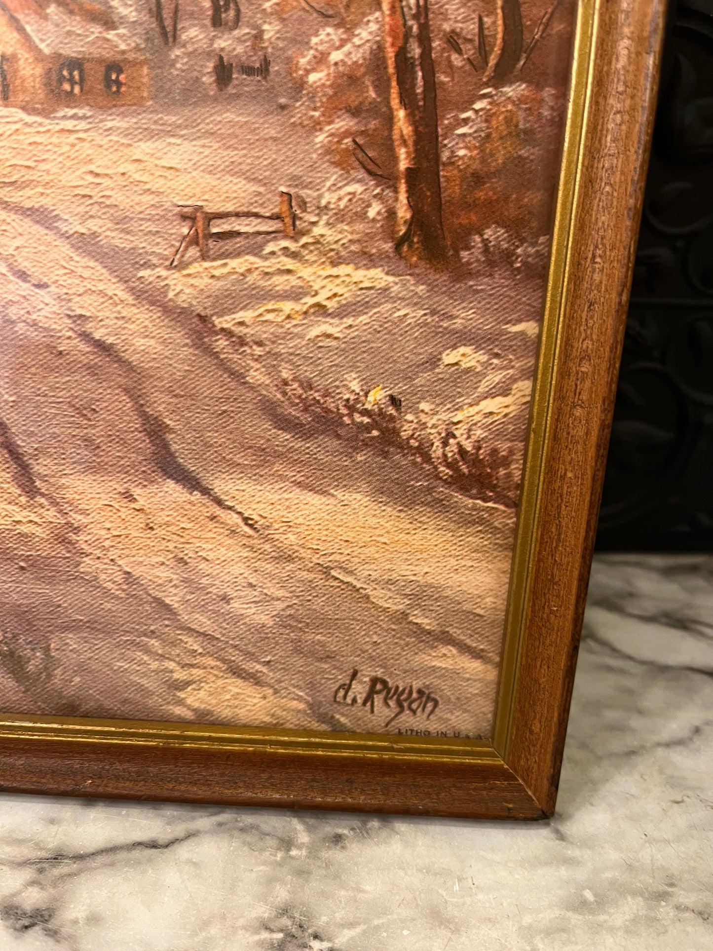 C Regan Framed Season Print Winter