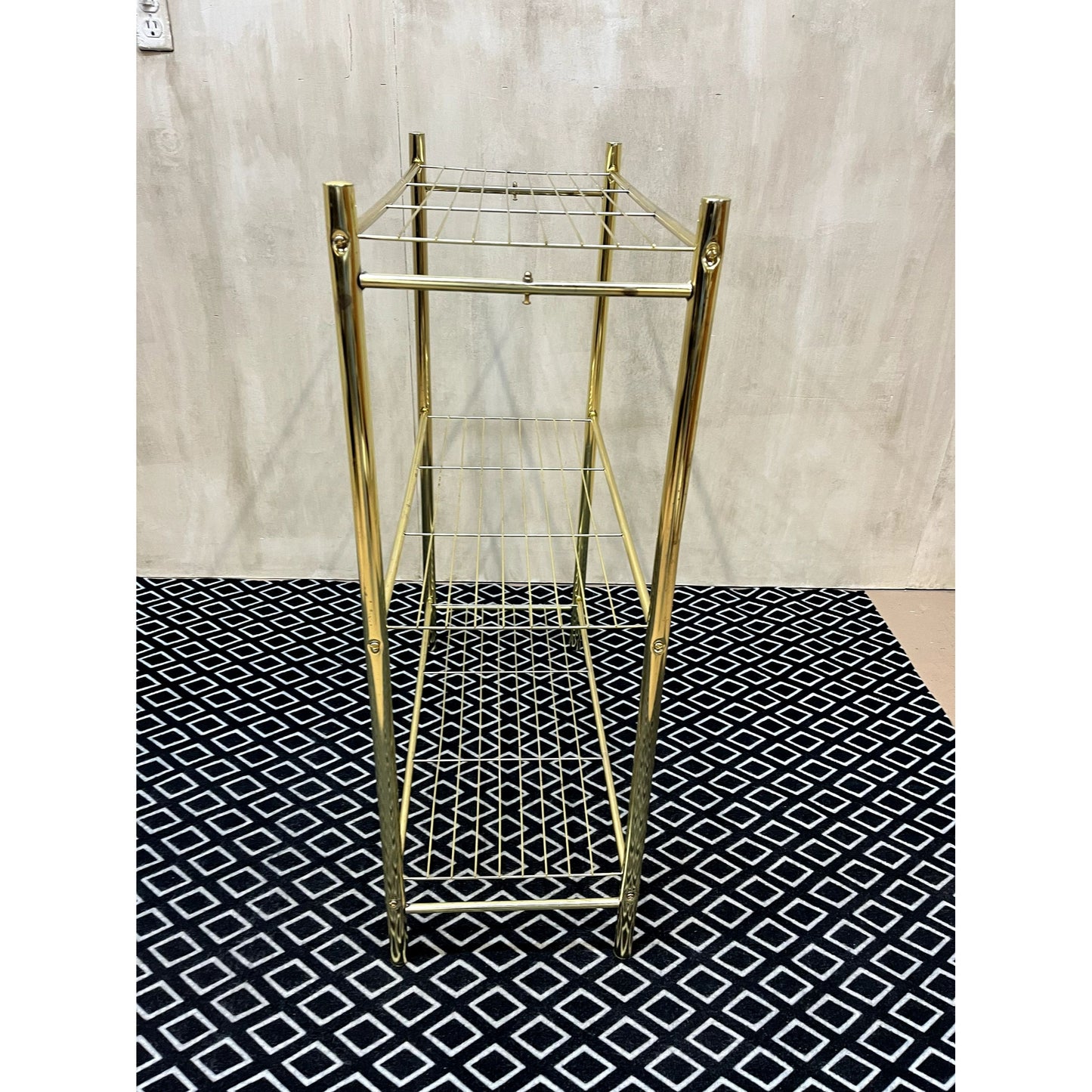 Brass Wire 3 Tier Shelf