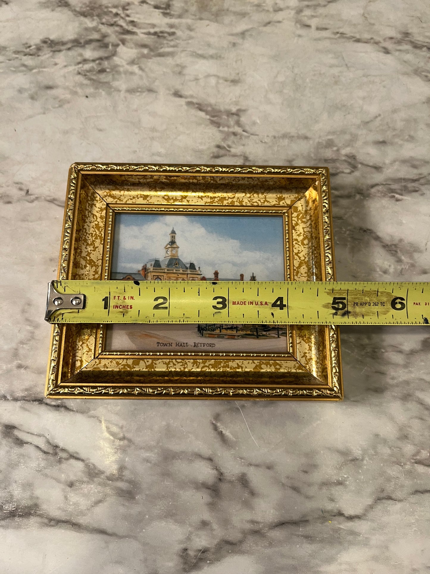 Mini Town Hall print framed