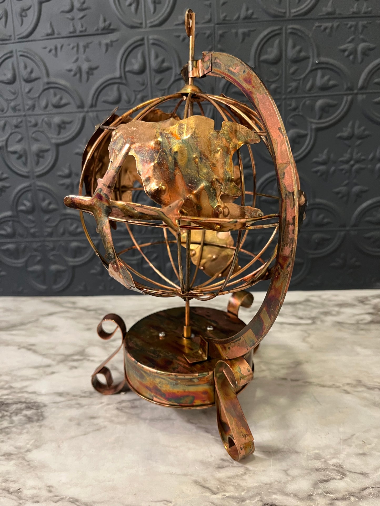 Copper World Music Box Decor Only
