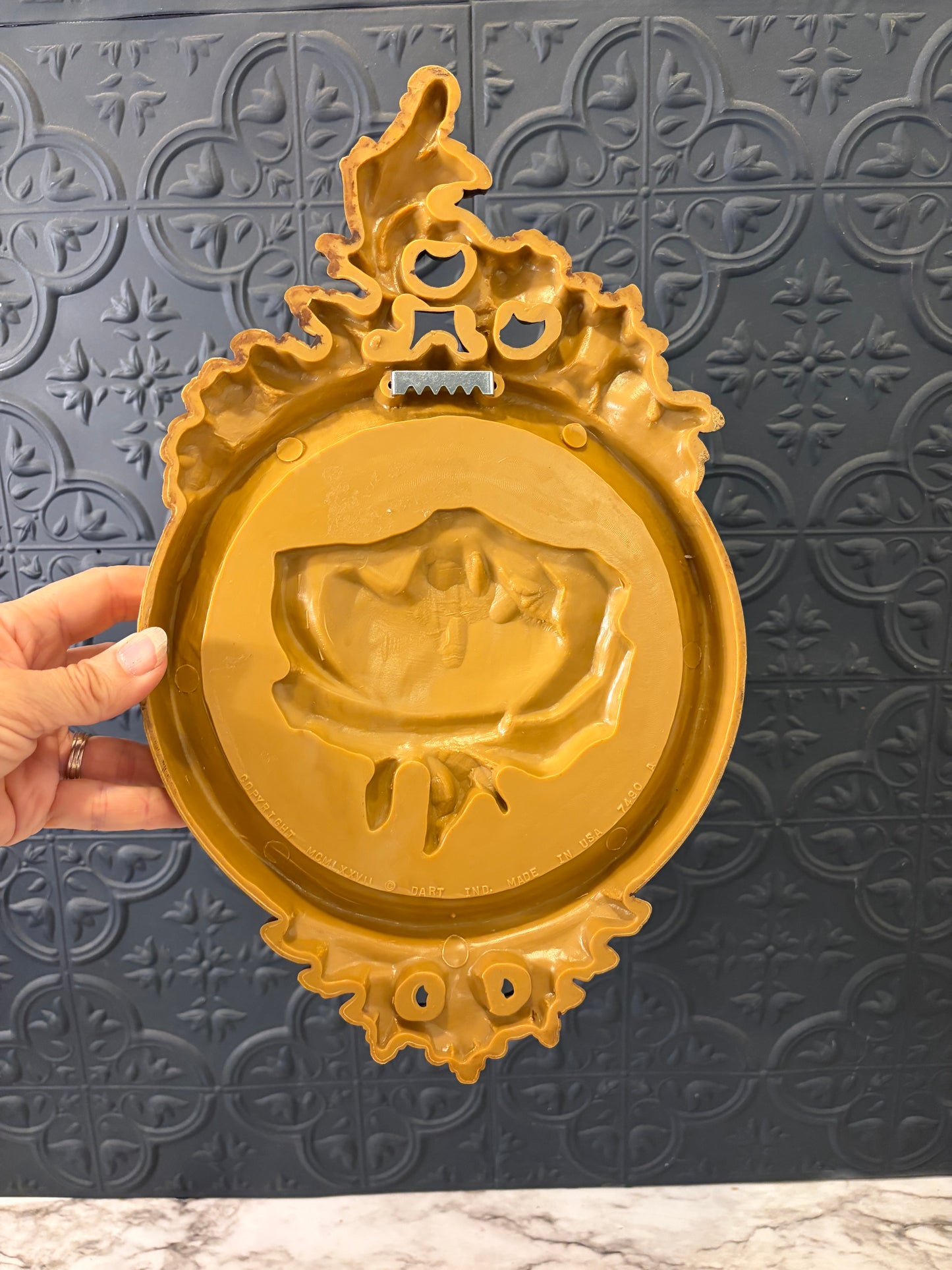 Gold Dart Rose Framed