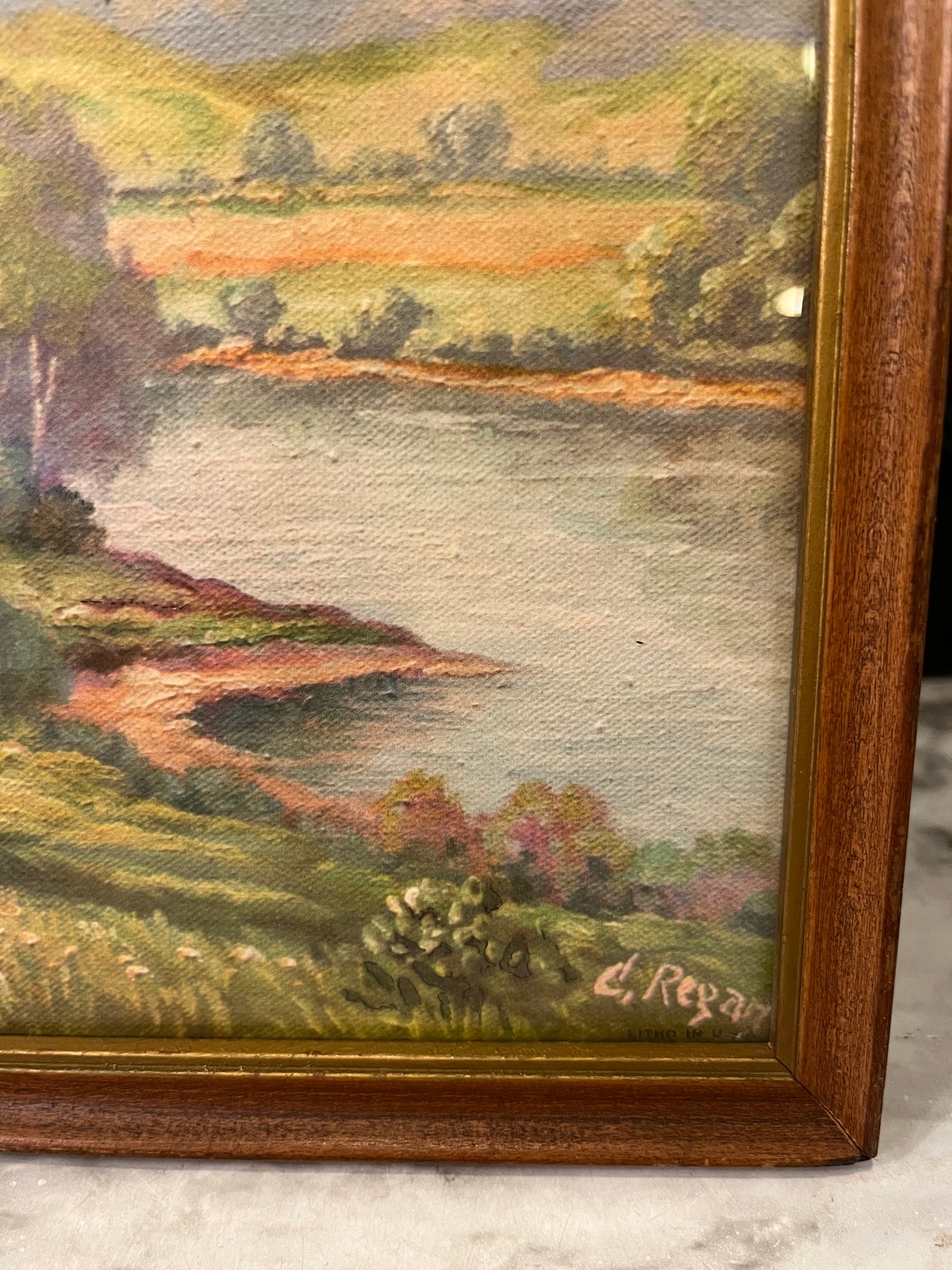 C Regan Framed Season Print Summer