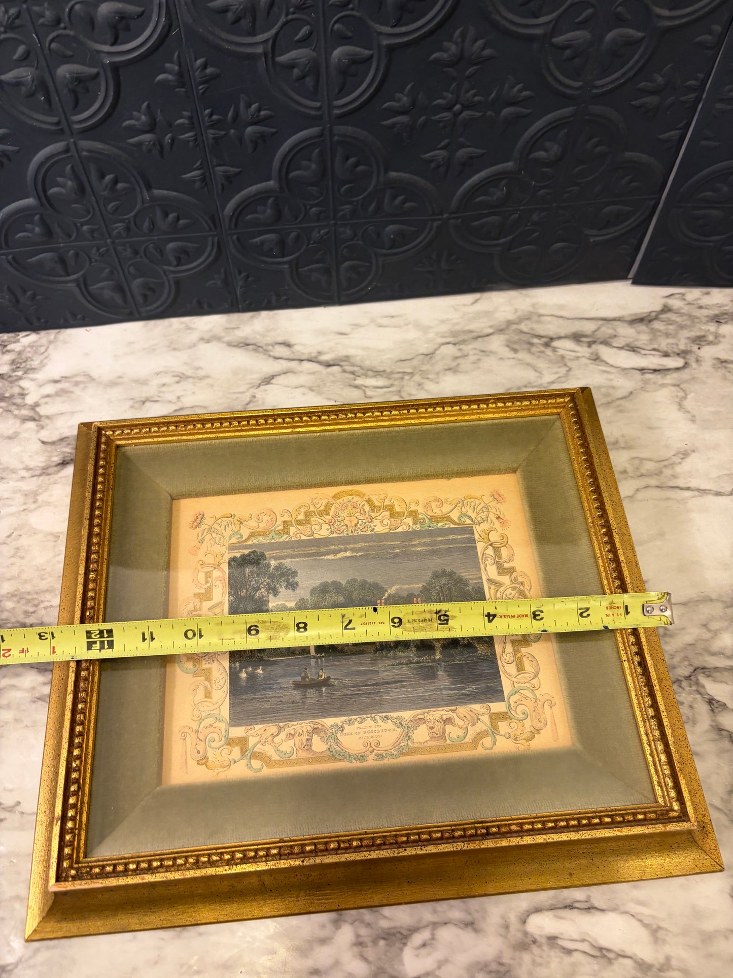 Antique Hand Tinted Tombleson Views Framed