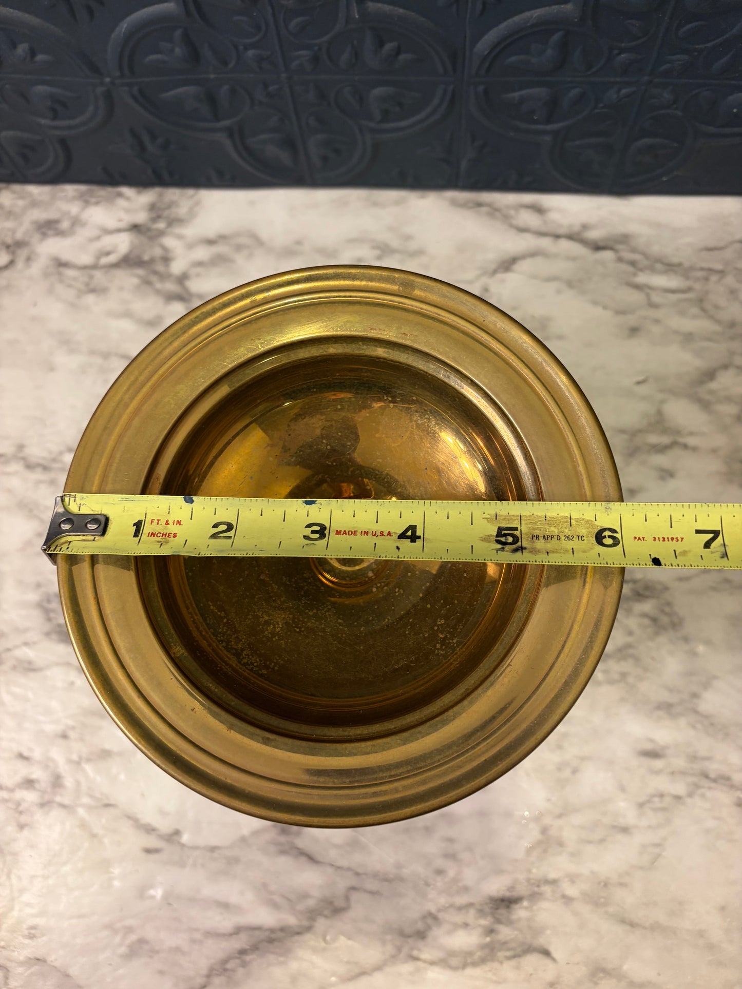 Gorham Brass Pedestal Compote Dish