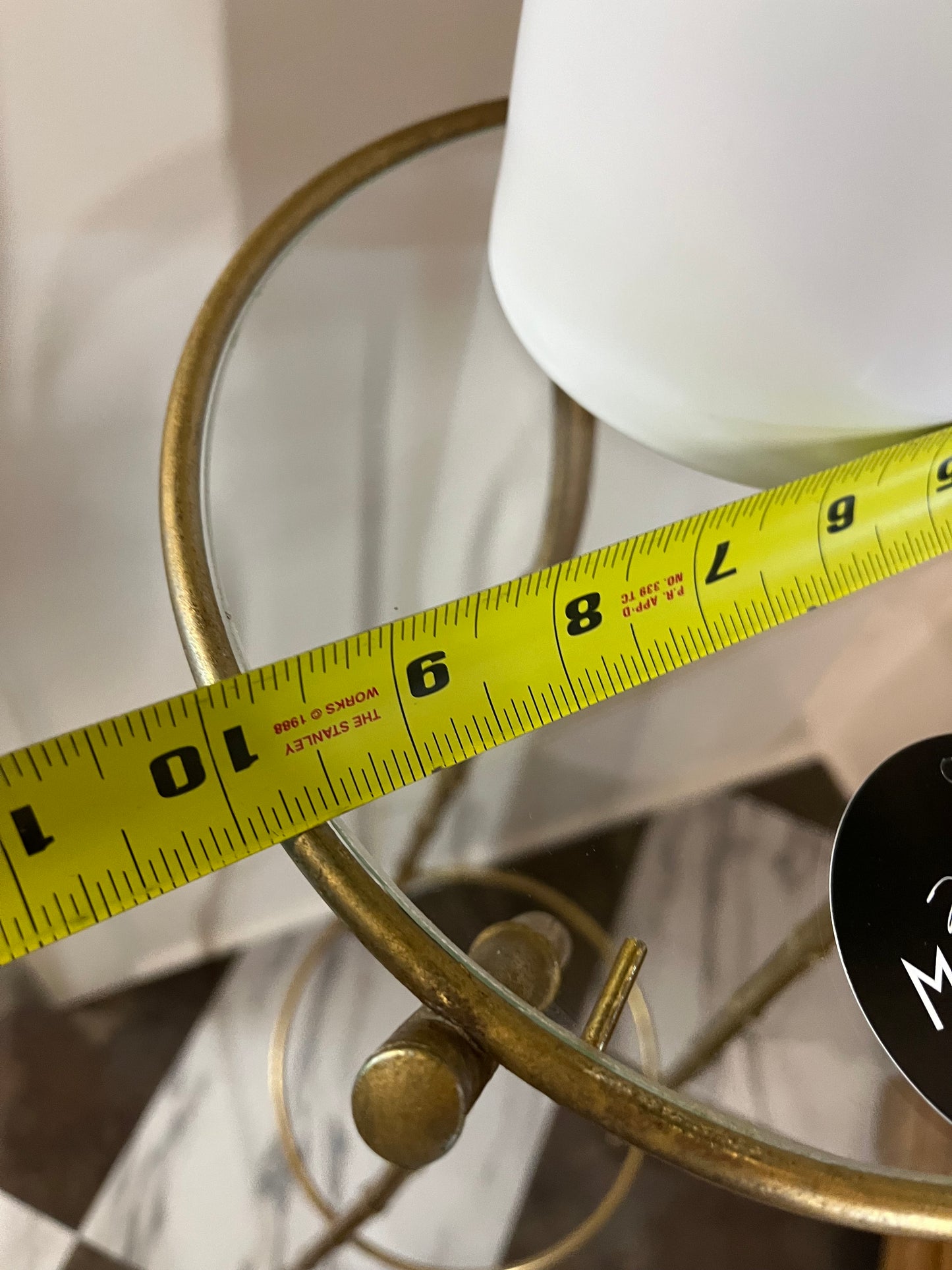 Brass Bamboo Plant stand Tall