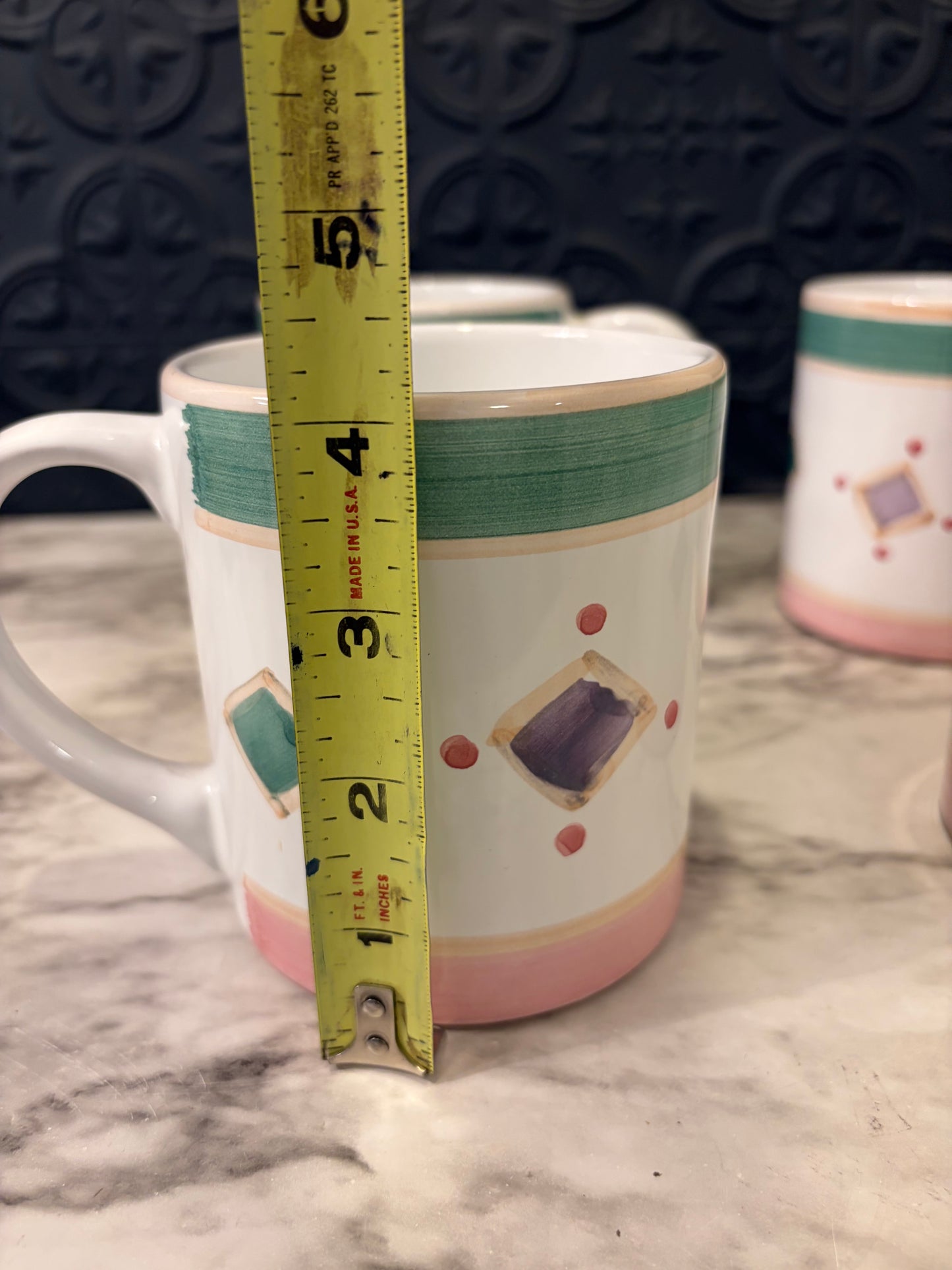 Caleca Belvidere Italian Mug set of 4
