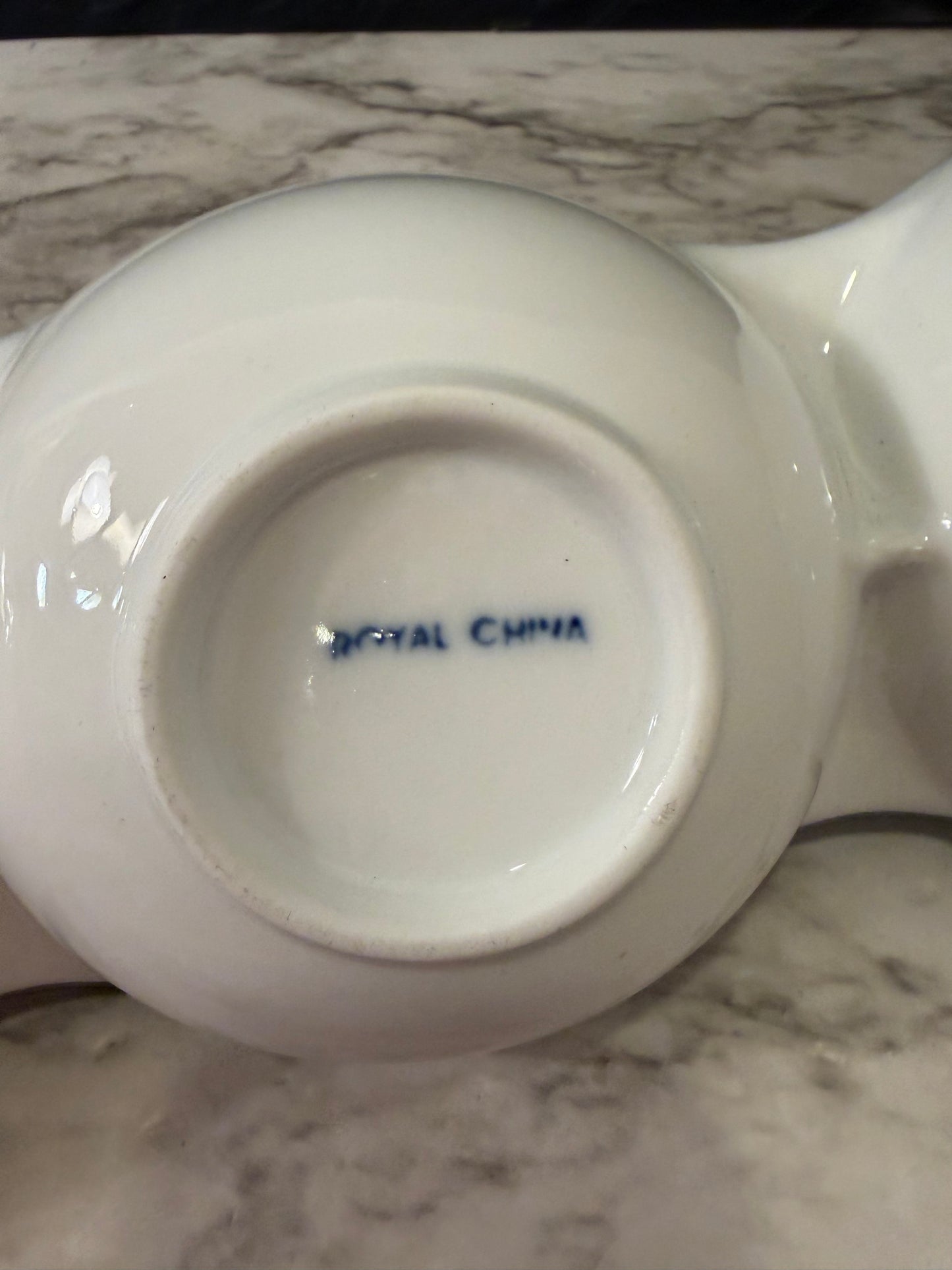 Triple Blue and White Serving Bowls