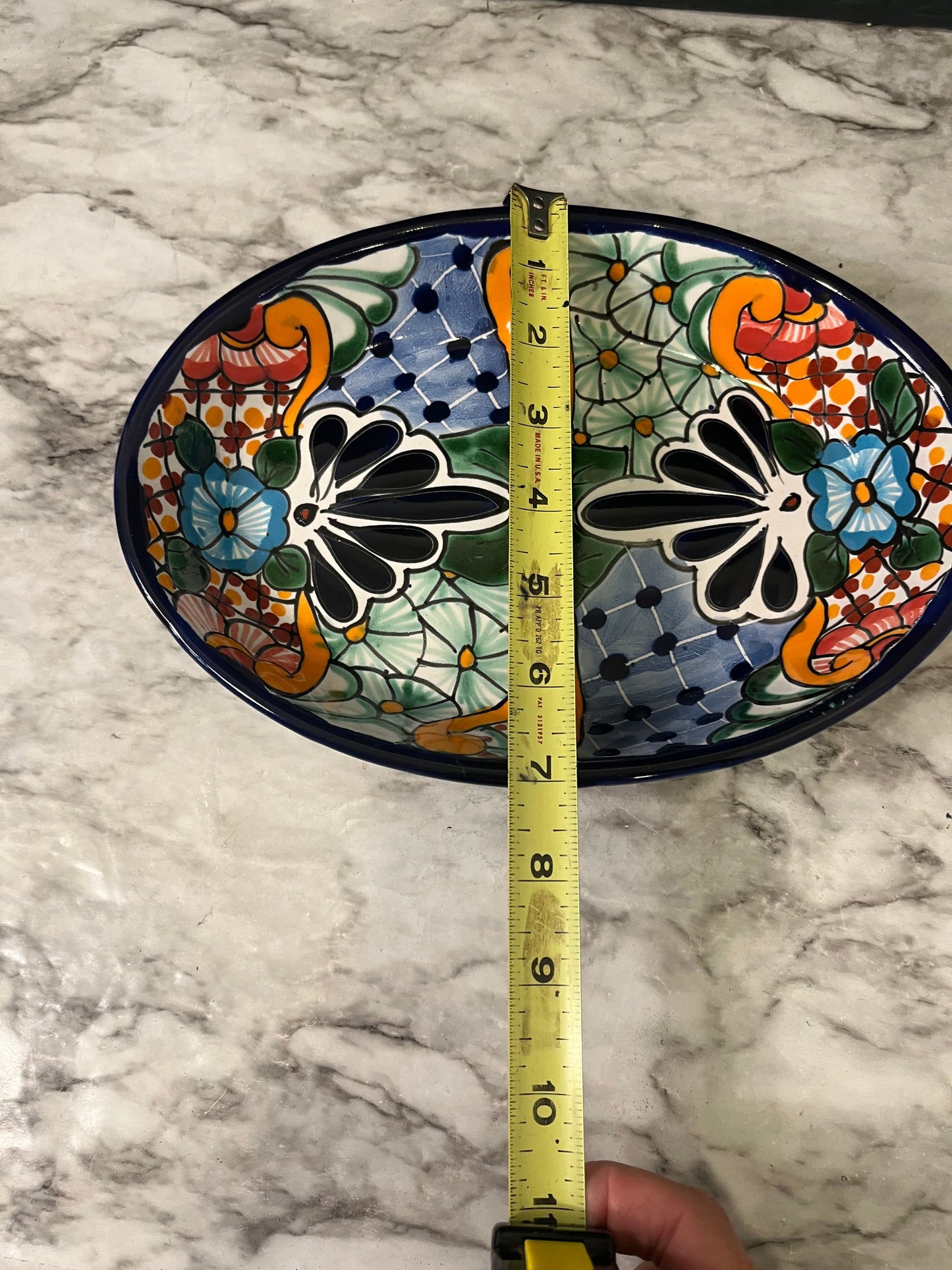 Mexican Pottery Split Bowl