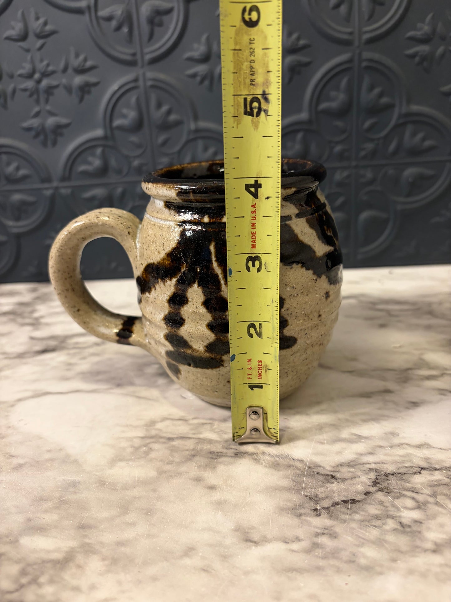 Brown and Tan Colorado Thrown Mug