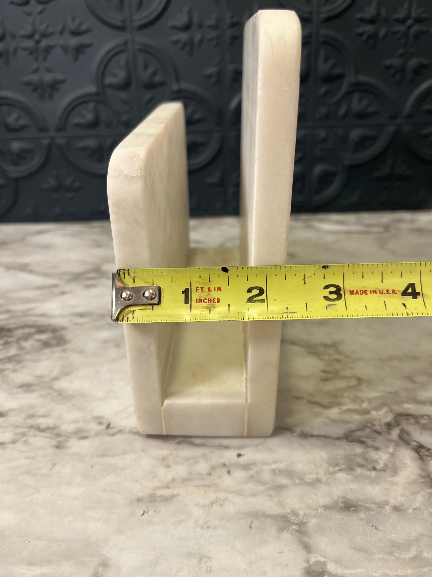 White Marble Napkin/Letter Holder