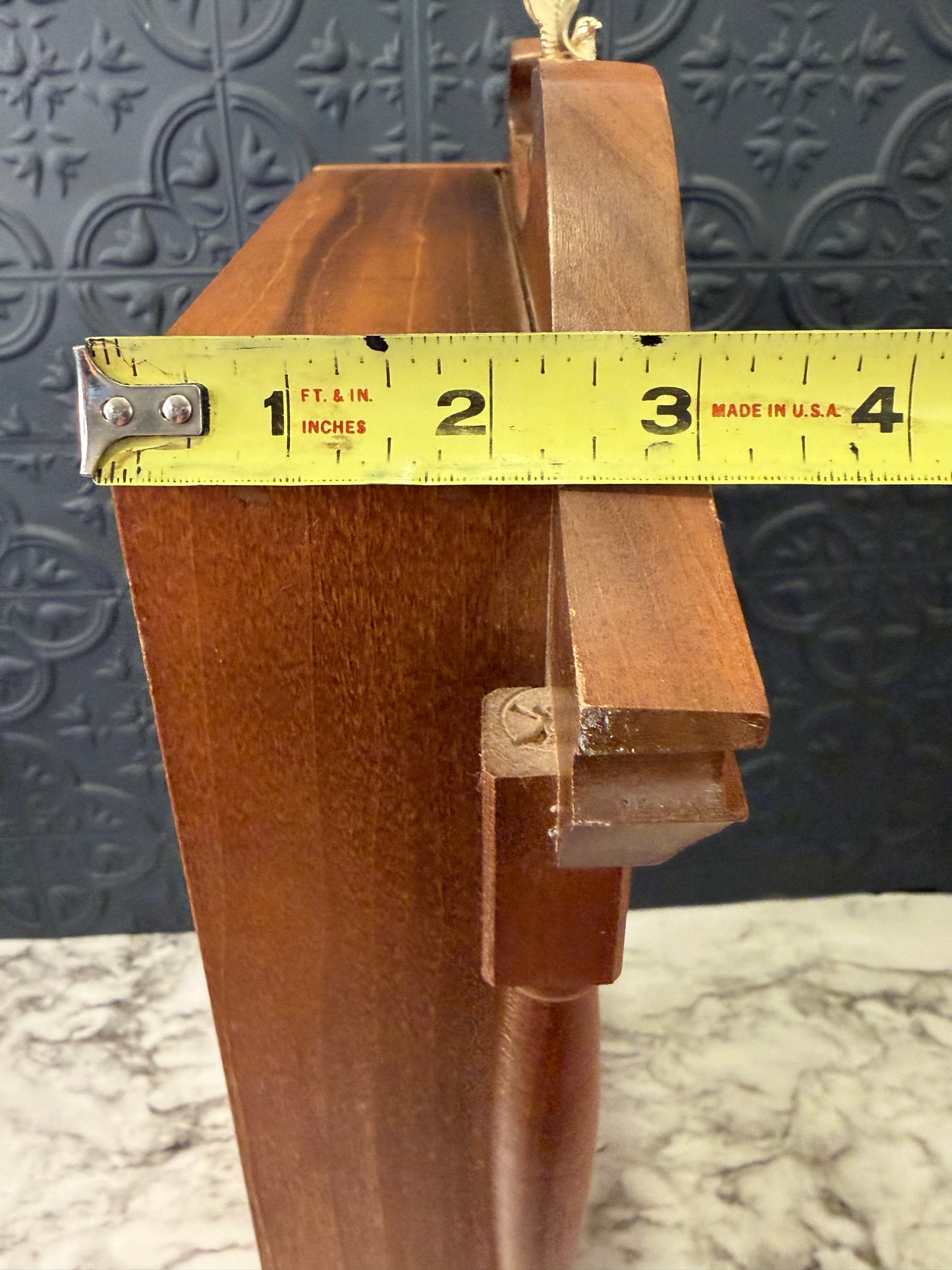 Curio Wall Shelf with Fabric