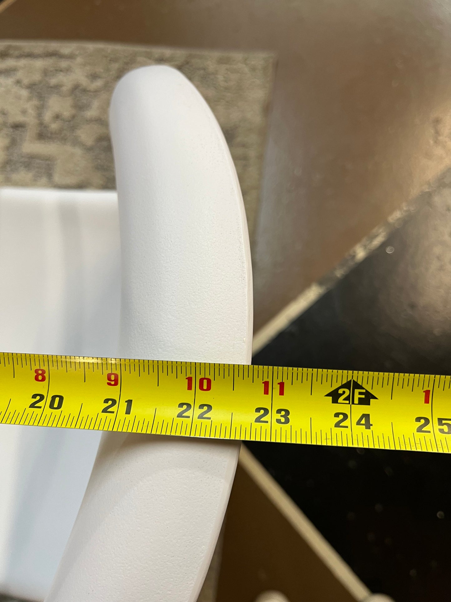 White Panton Style Dining Chairs set of 2