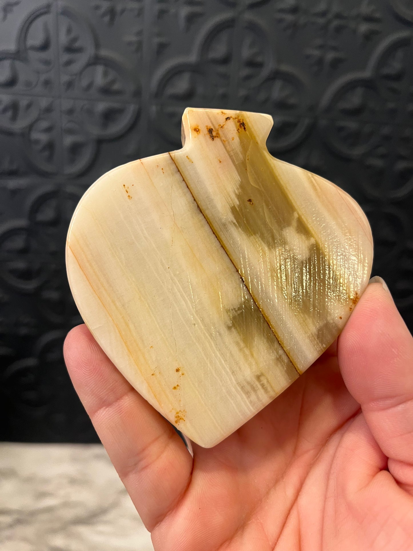 Onyx Spade Individual Ashtray