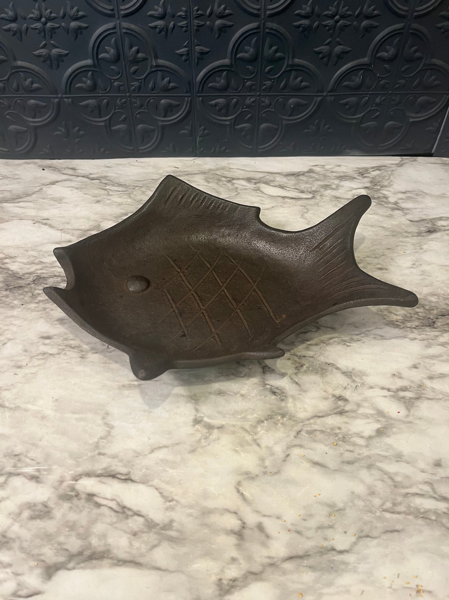 Japanese Cast Iron Fish Bowl