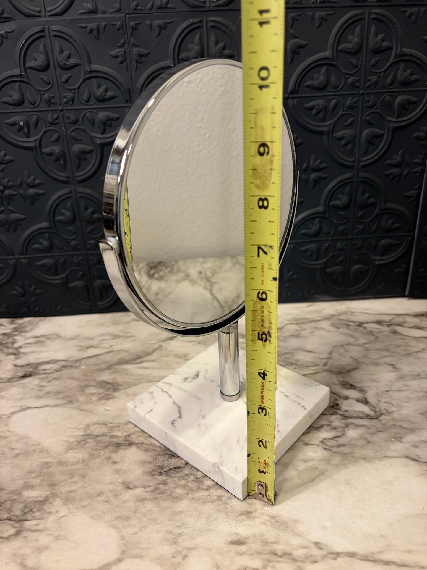 Makeup Table Top Mirror 2 sided Marble base