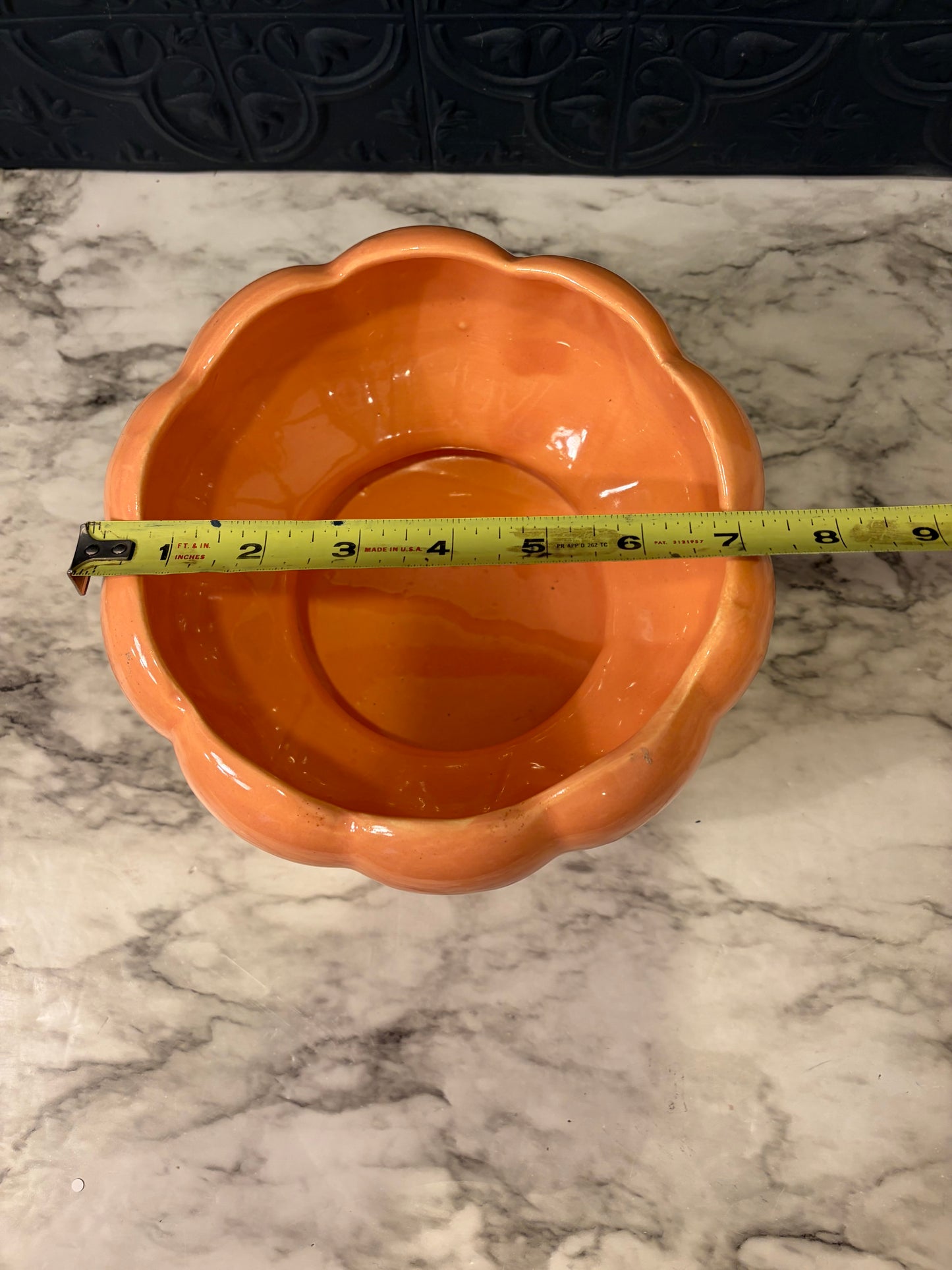 Peach Pumpkin Style Planter