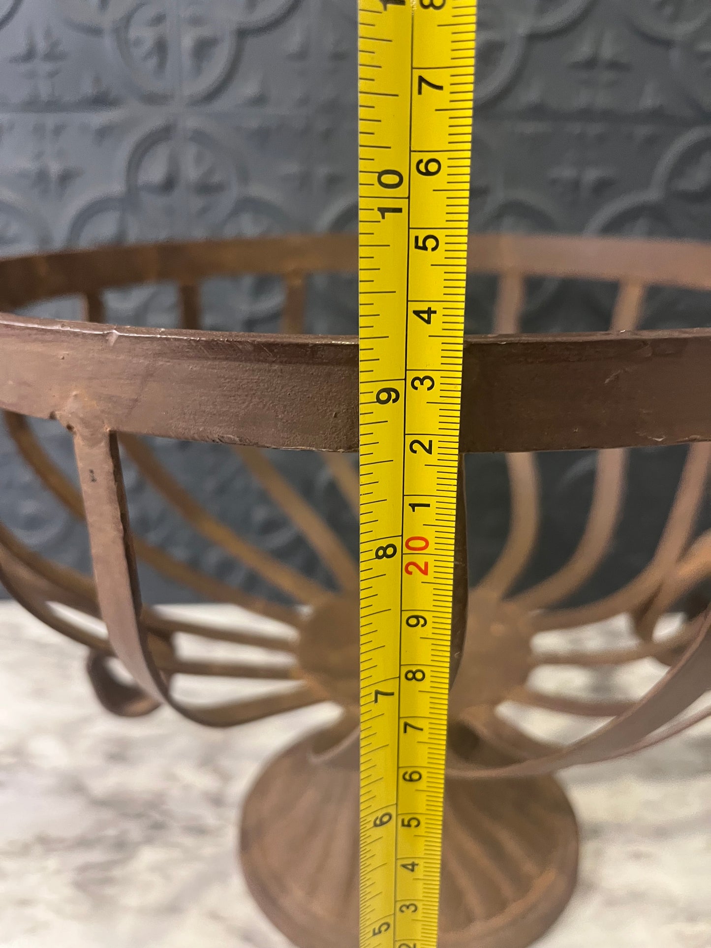 Wrought Iron Metal Basket Plant Pot