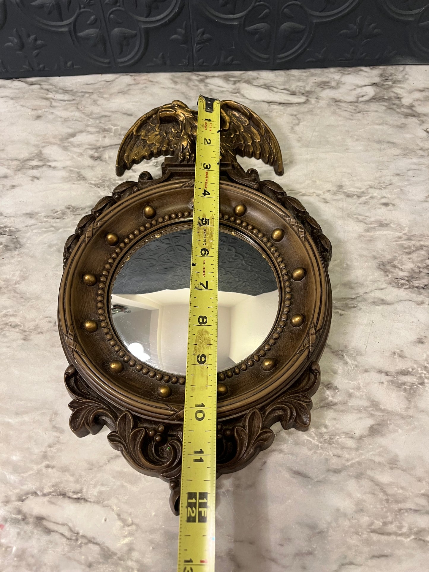 Homco Federal Eagle Convex Mirror