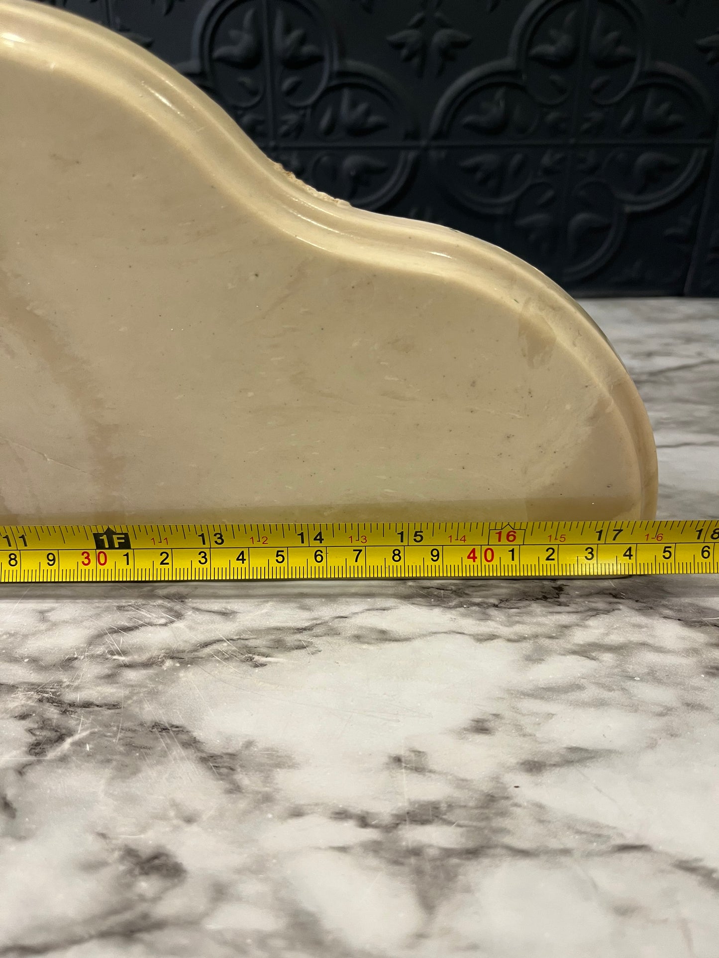 Vintage Gold and Faux Marble Shelf