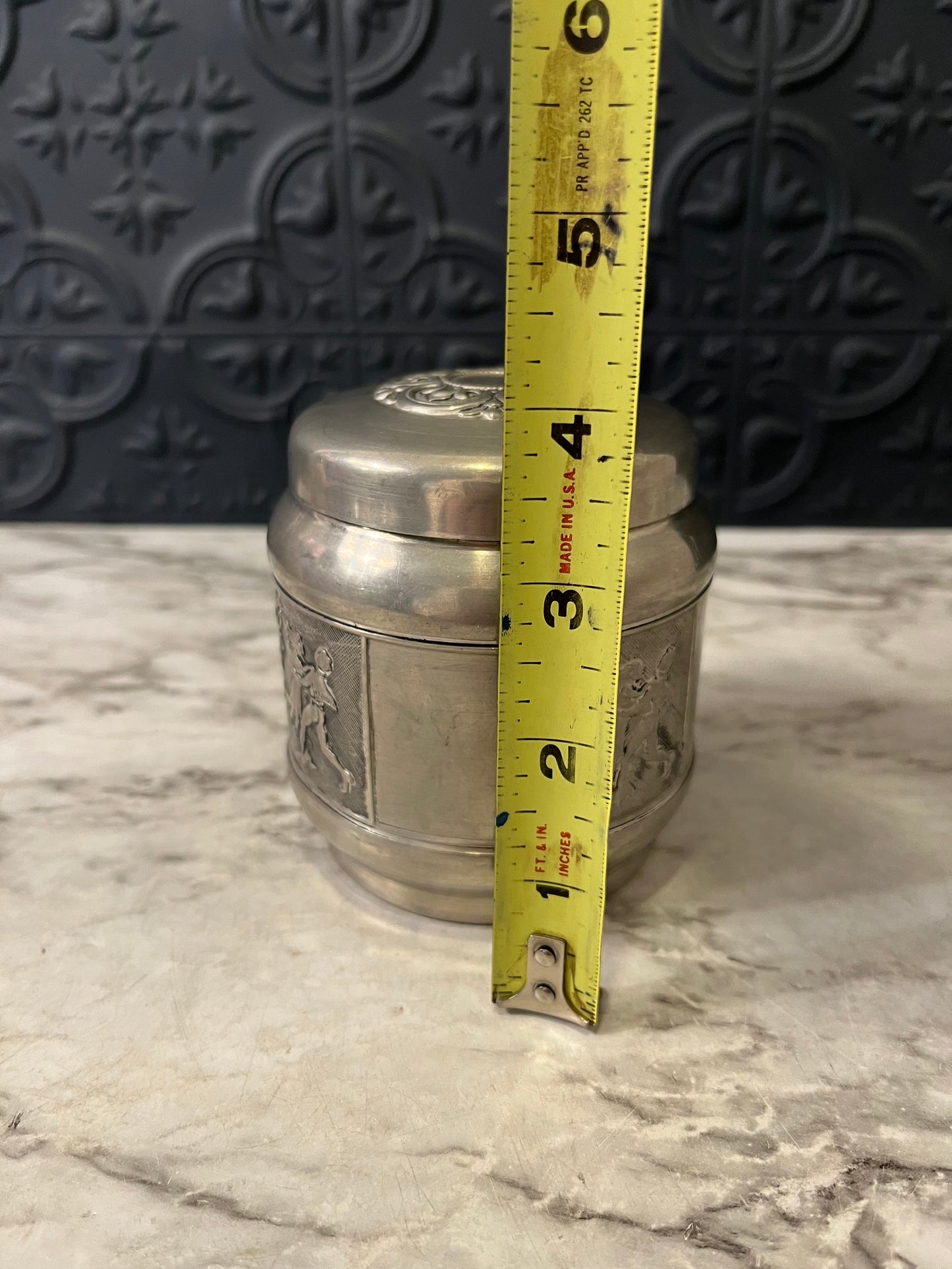 Norwegian Pewter spice Jar