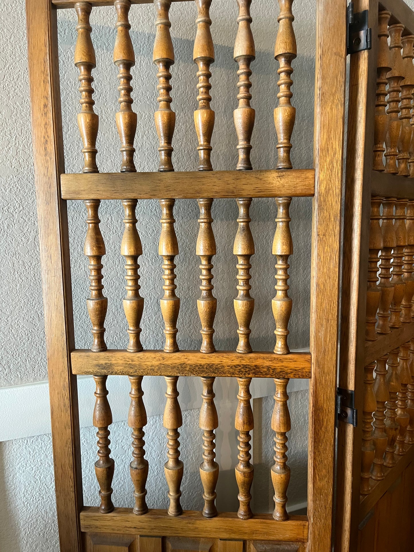 Wood Room Divider with spindles