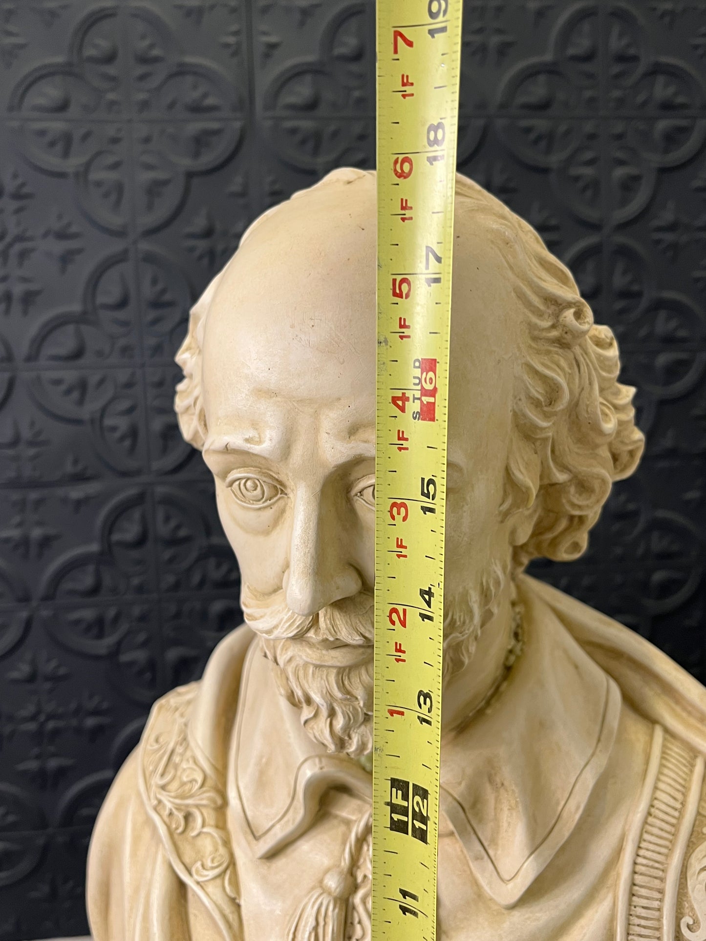 Large Resin Bust of Shakespeare AS IS