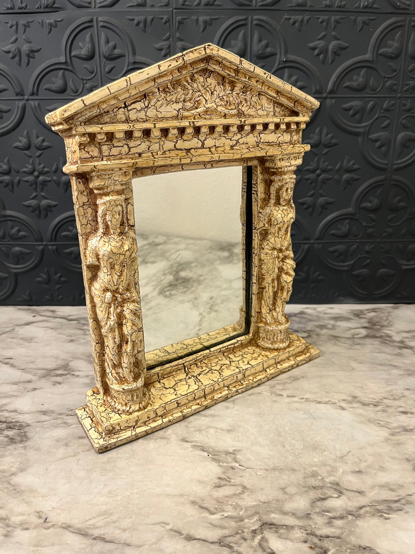 Decorative Mirror resembling Roman Temple