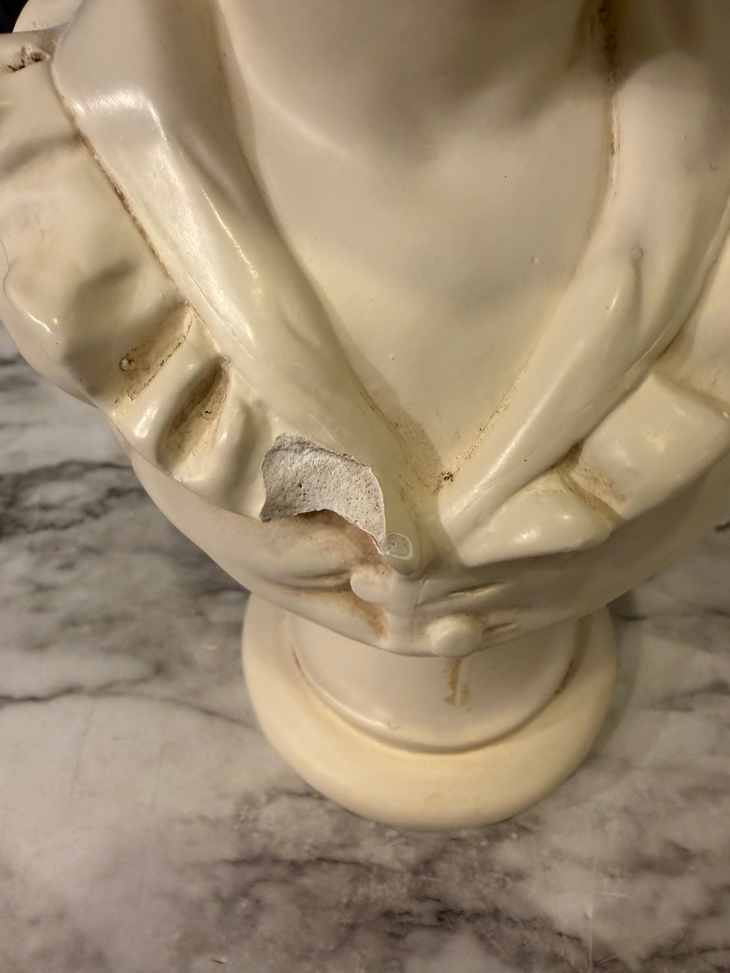 Alexander Backer Co Chalkware Boy Bust