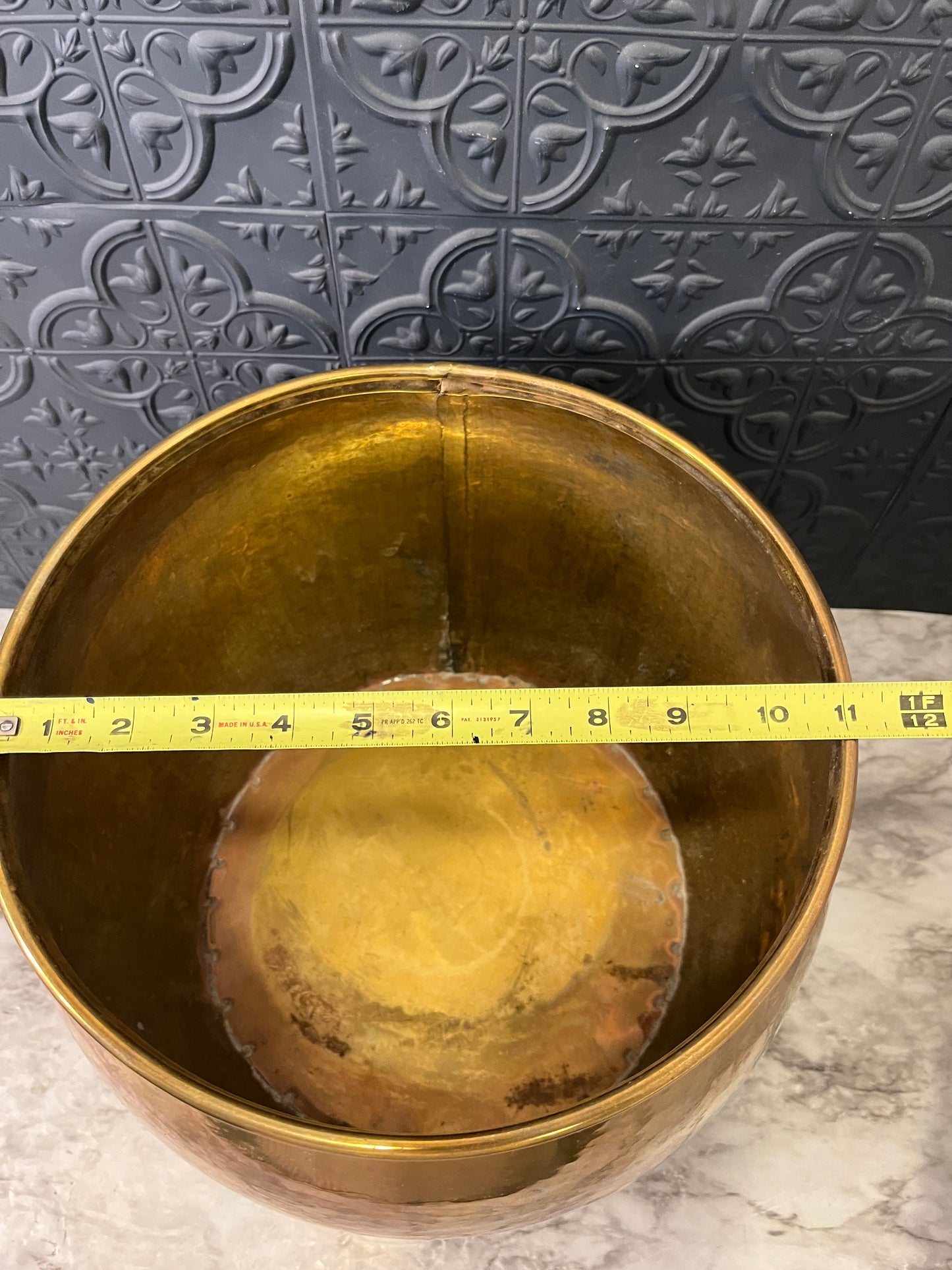 11" Brass Planter