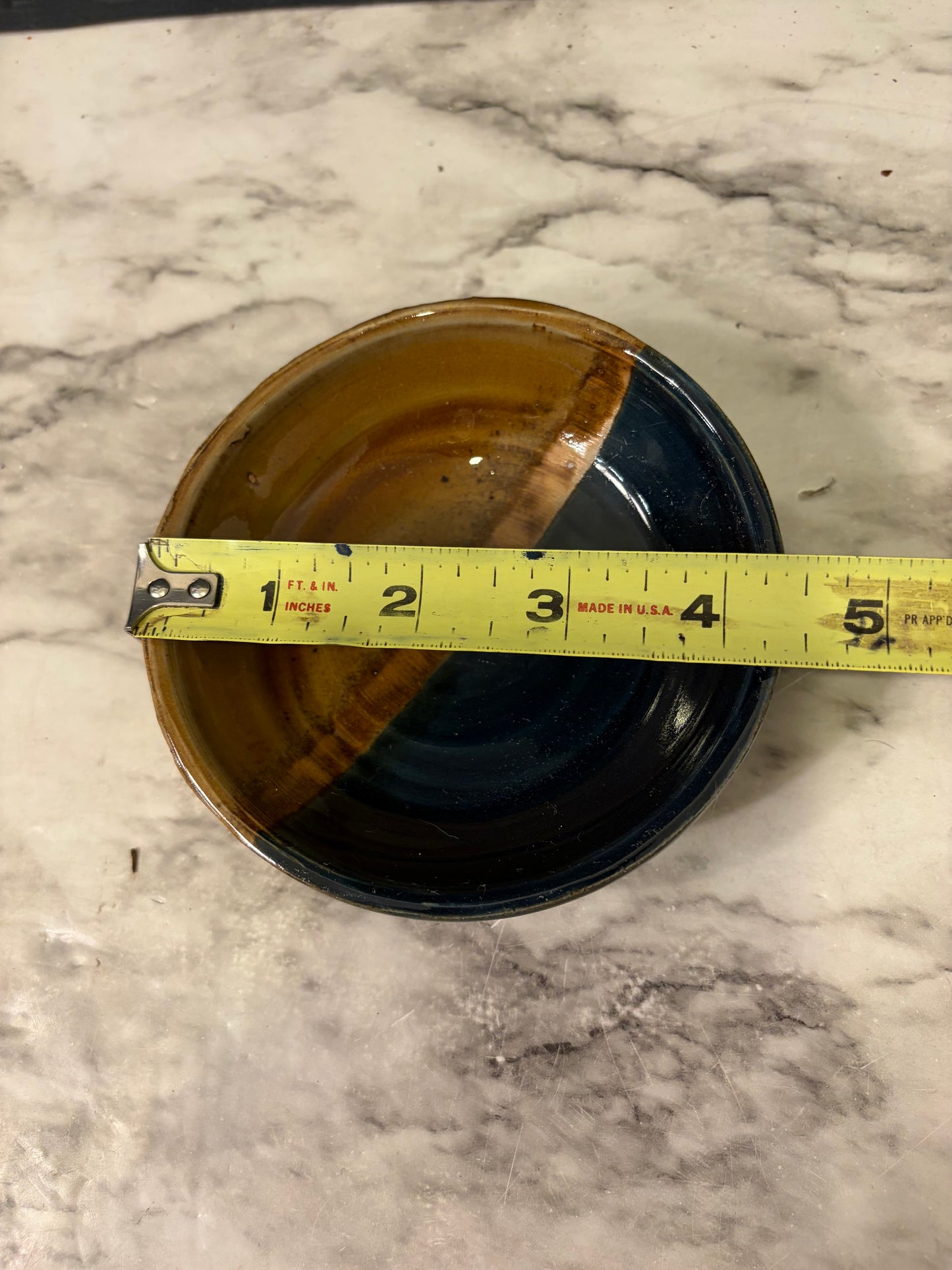 Brown and Blue Pottery Bowl NT