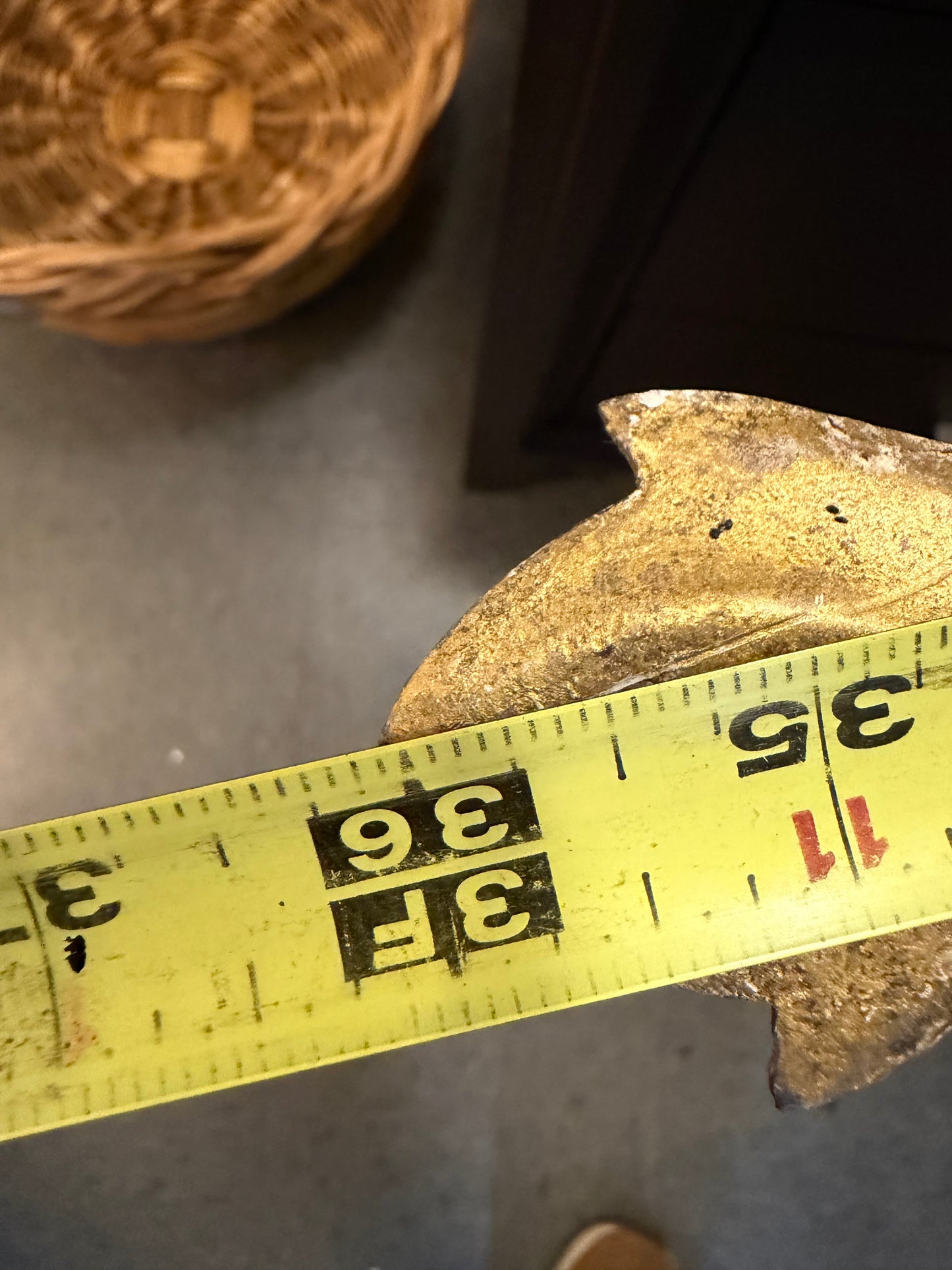 French Style gold Metal Wall Sconce 36"