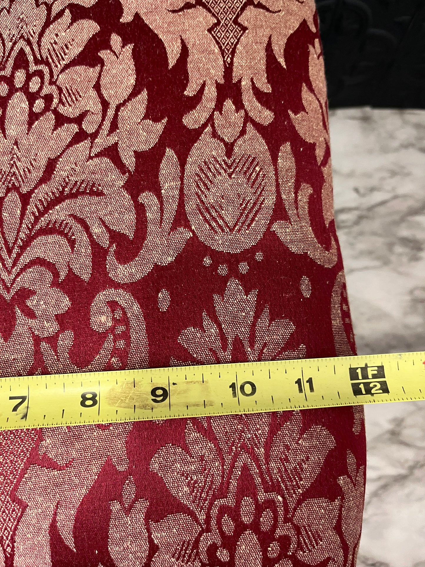 Red and Gold Storage Stool