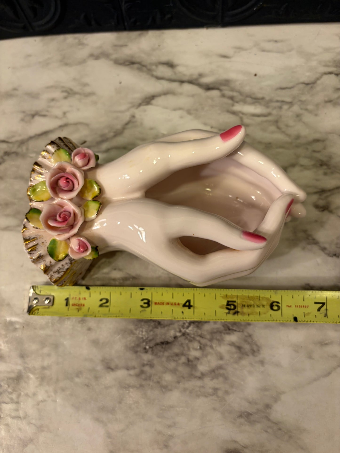 Lefton cupped Hands Trinket dish