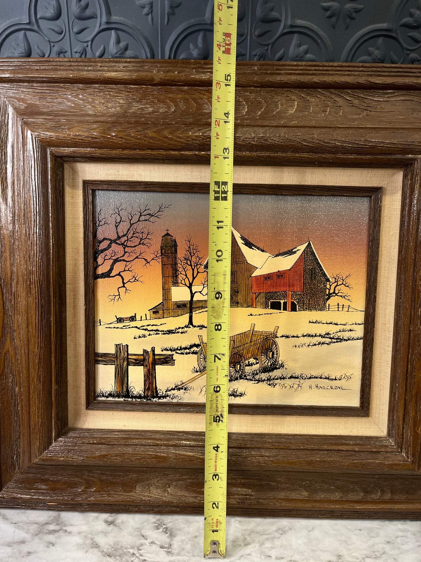 H Hargrove Framed Americana Print