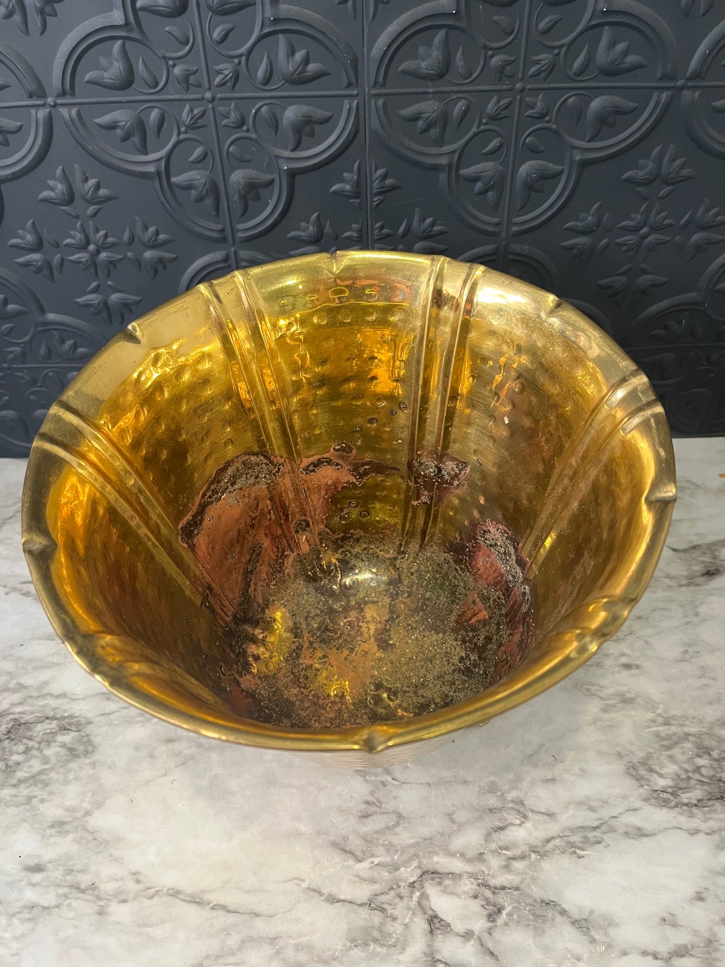 Brass Pot with Feet