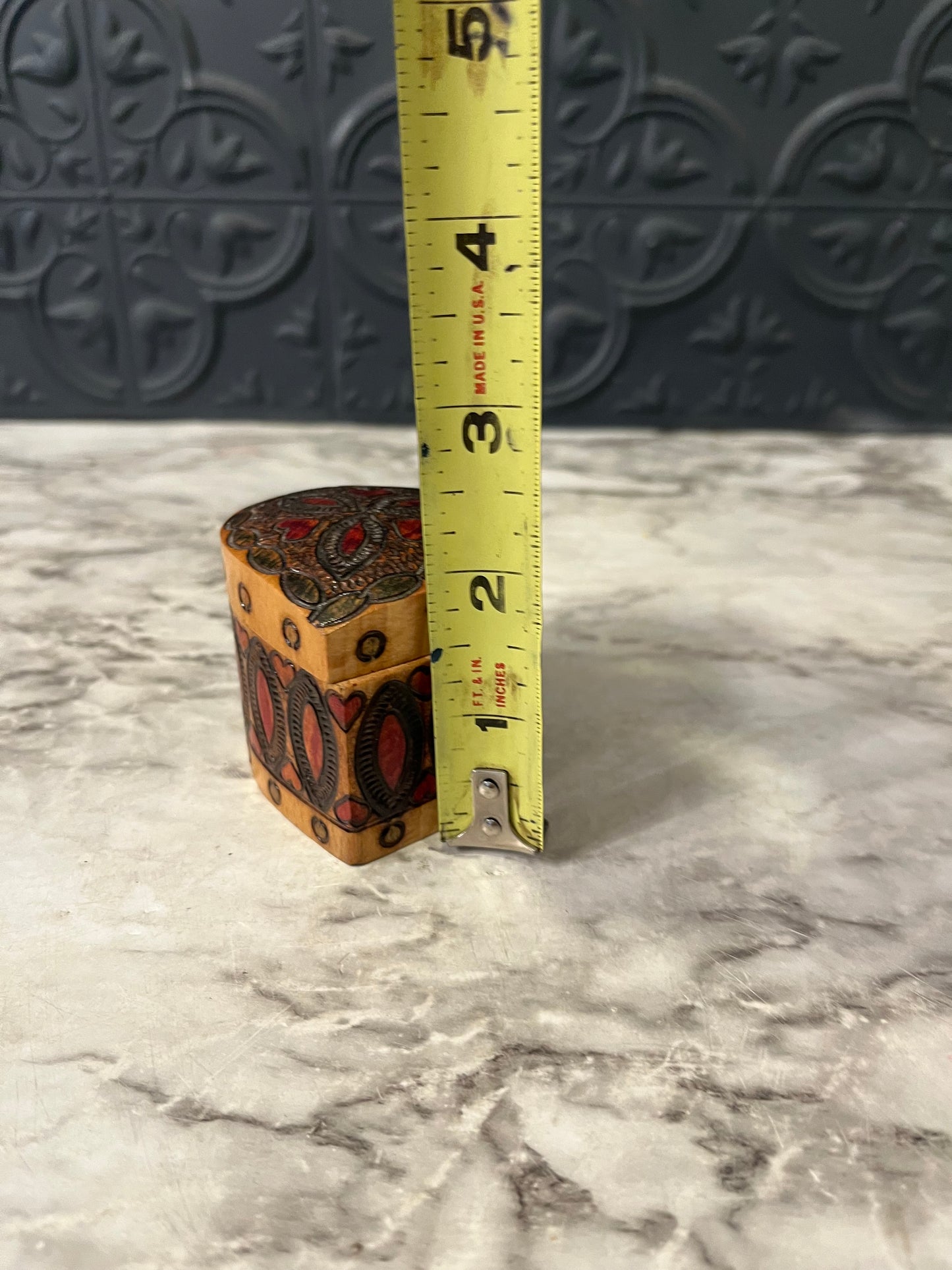 Polish Wood Carved folk art Box