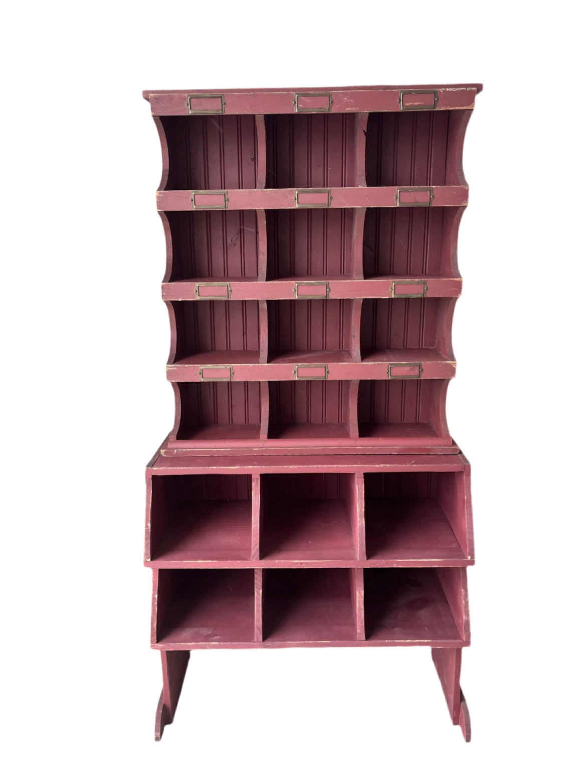 Rustic Red Cubbies